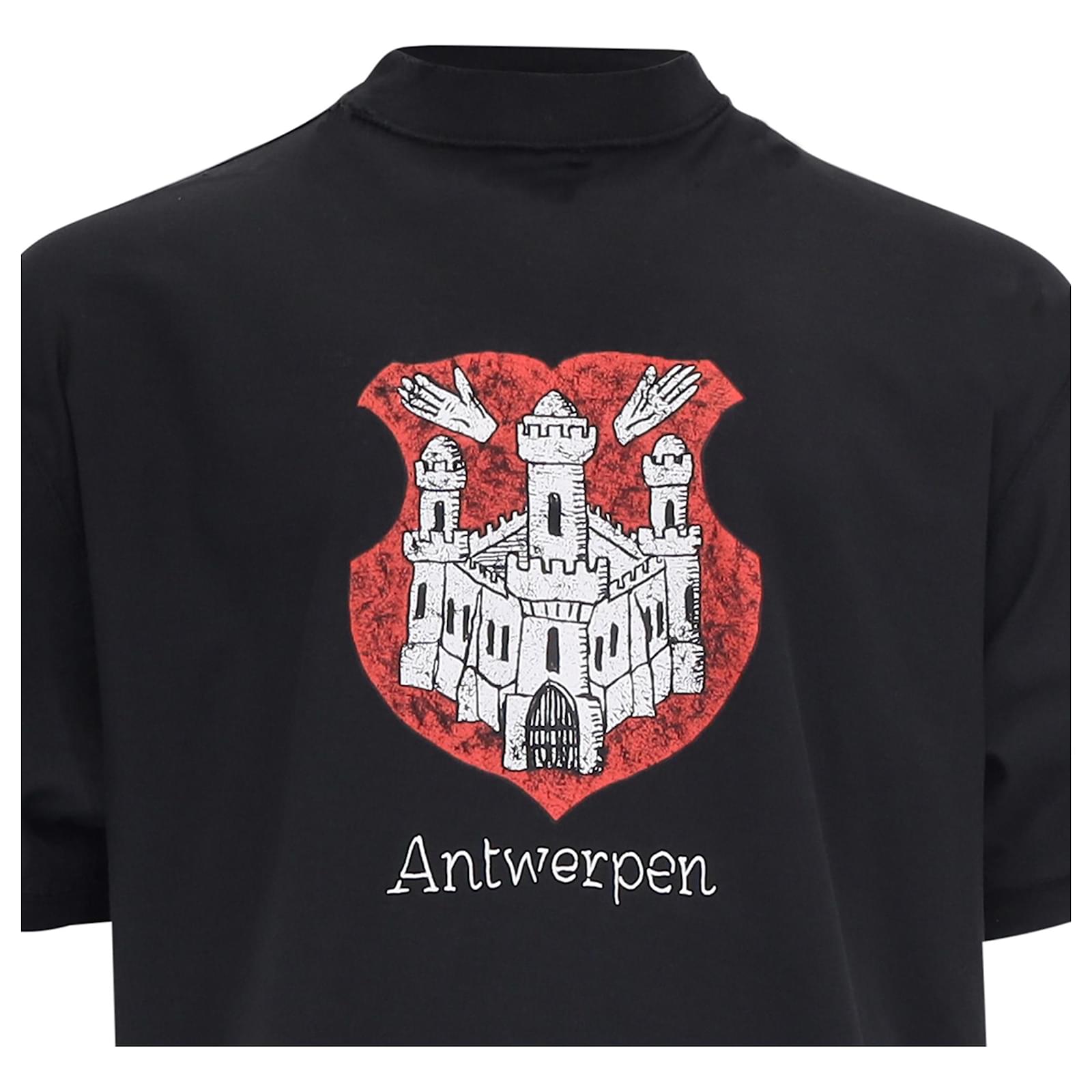 Balenciaga Antwerpen Inside-Out T-Shirt in Black Cotton Balenciaga Antwerpen Inside-Out T-Shirt in Black Cotton