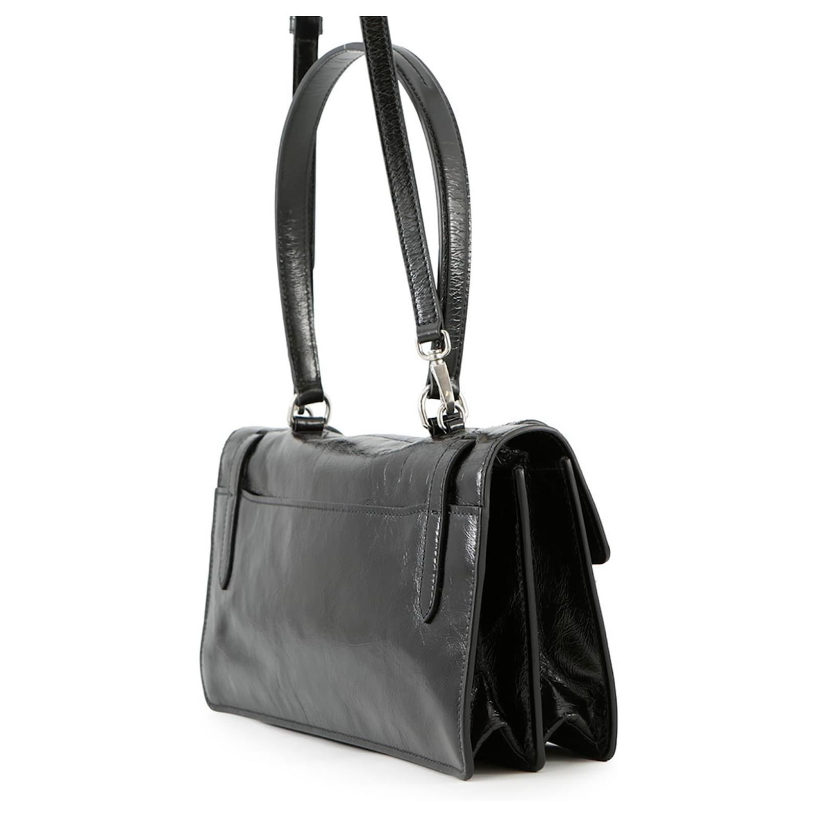 Prada Medium Leather Handbag 1BN026 Black ref.JC2532067 (Sold