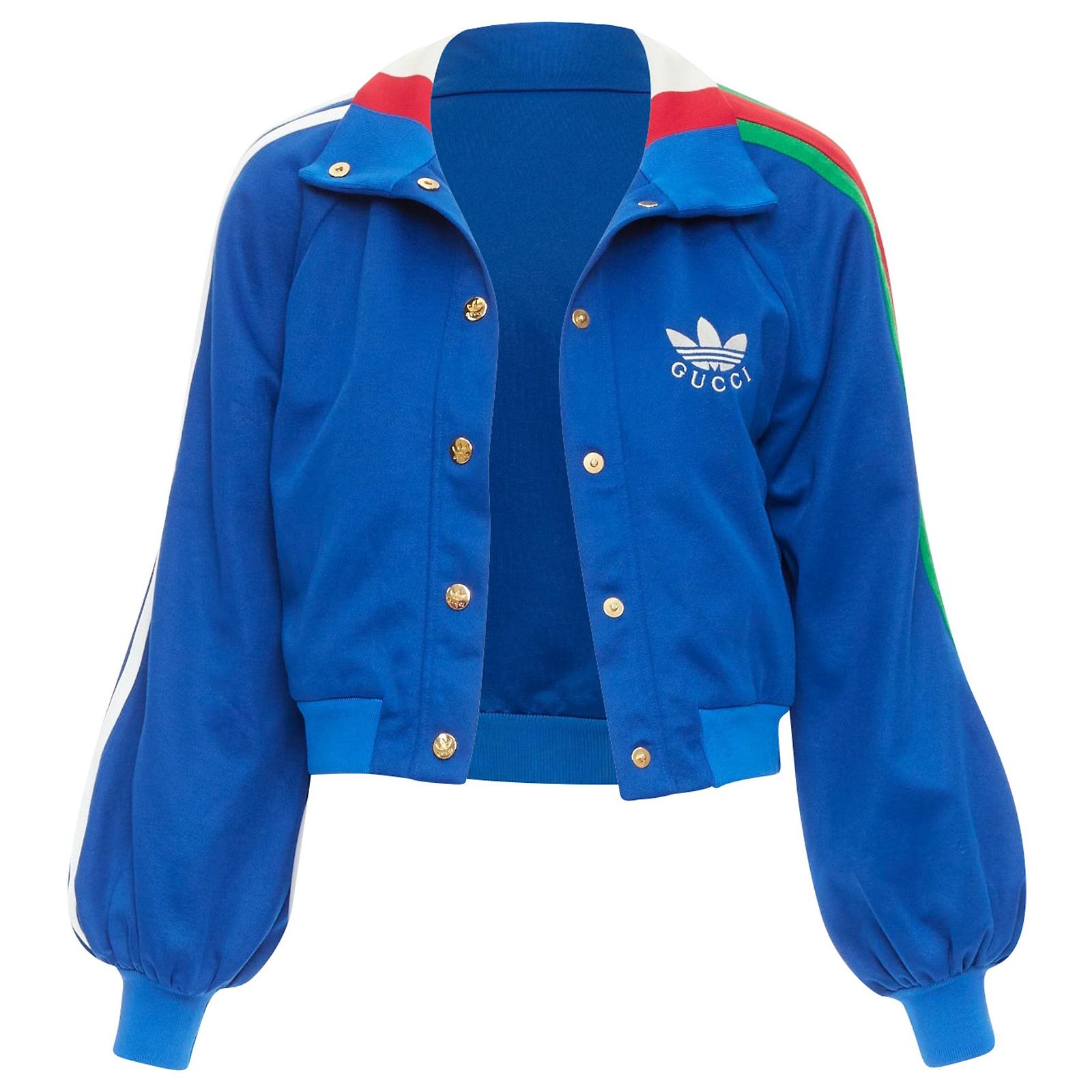 Gucci Adidas 2022 Web Track Jacket Blue Polyester ref.JC2532451 