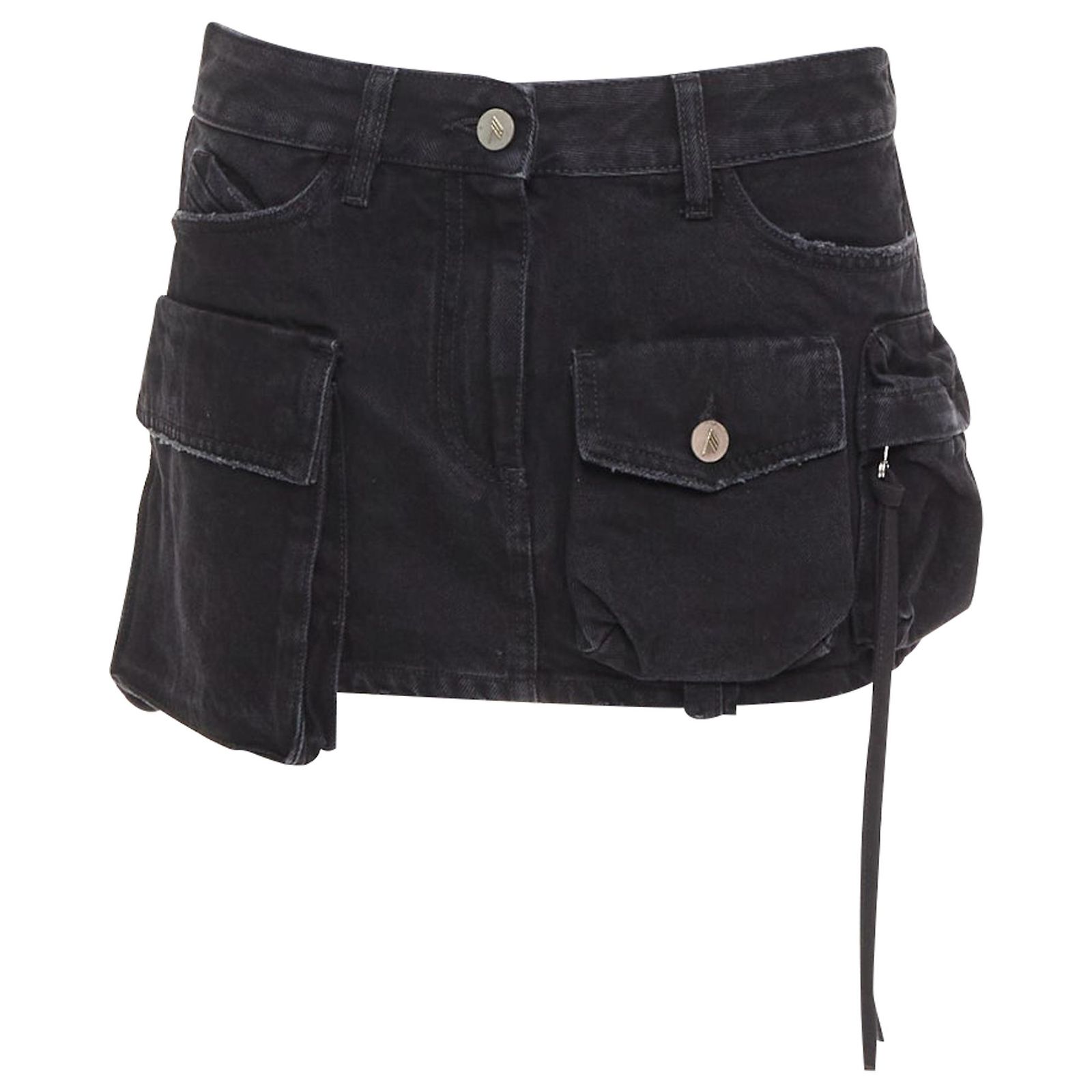 Mini Jupe Cargo THE ATTICO Beige Cachi - Taille 32, Neuve Avec étiquette