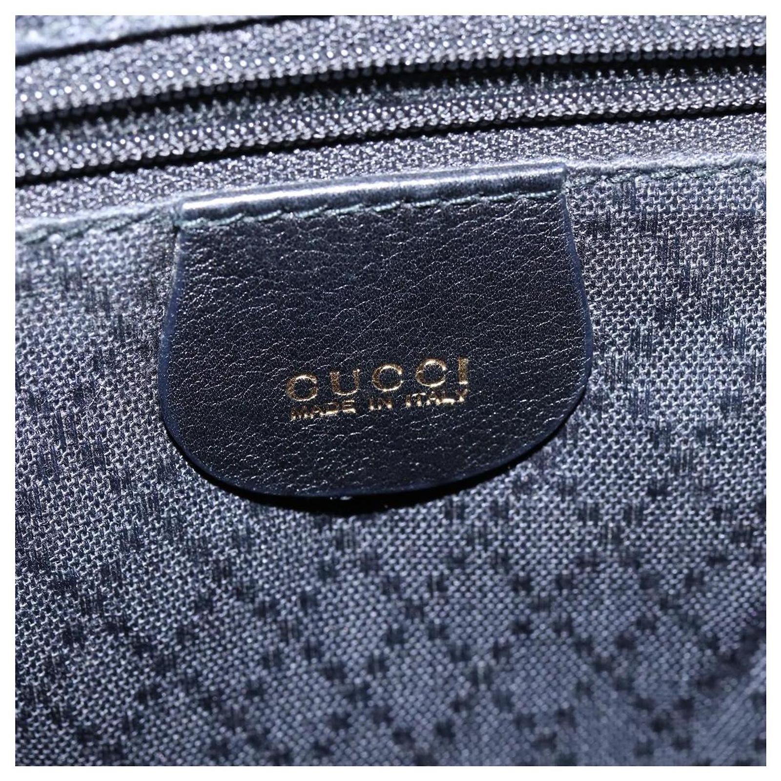 GUCCI Bamboo Backpack Leather Black Gold 003 1705 0030 Auth BA6050 GUCCI Bamboo Backpack Leather Black Gold 003 1705 0030 Auth  main image 3