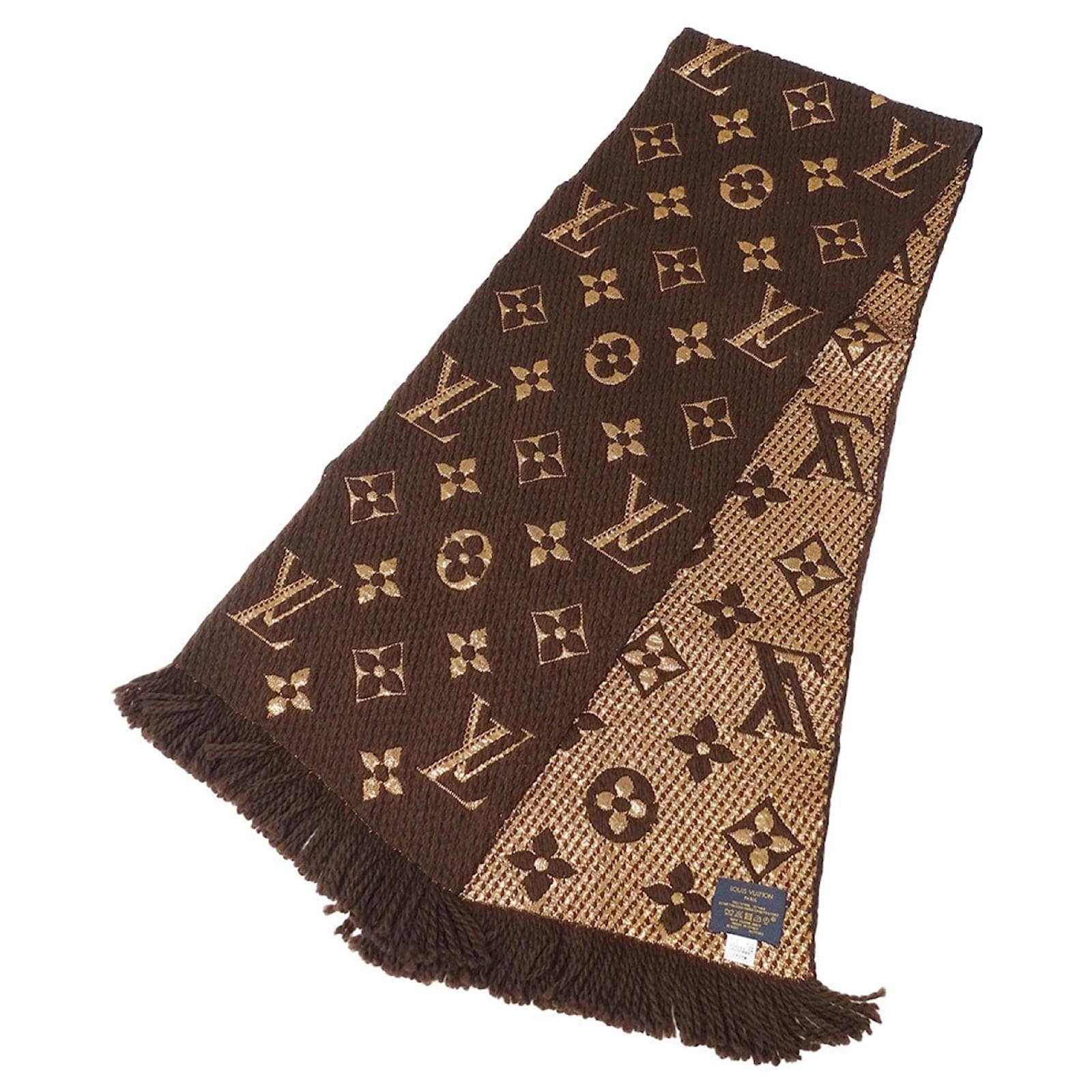 Louis Vuitton Women's Monogram Wool Scarf Brown ref.JC2533165