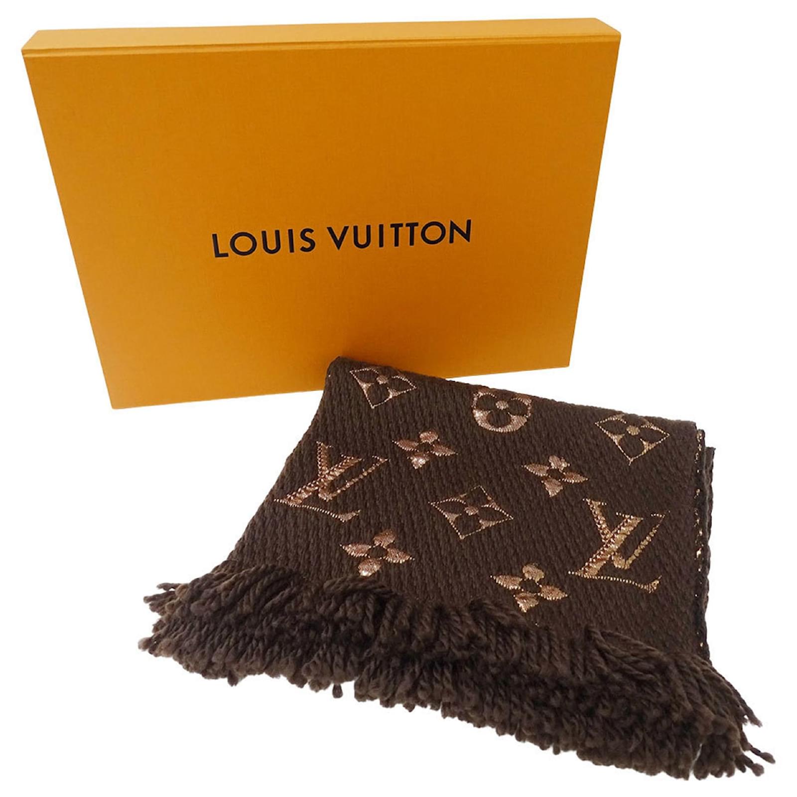 Louis Vuitton Women's Monogram Wool Scarf Brown ref.JC2533165