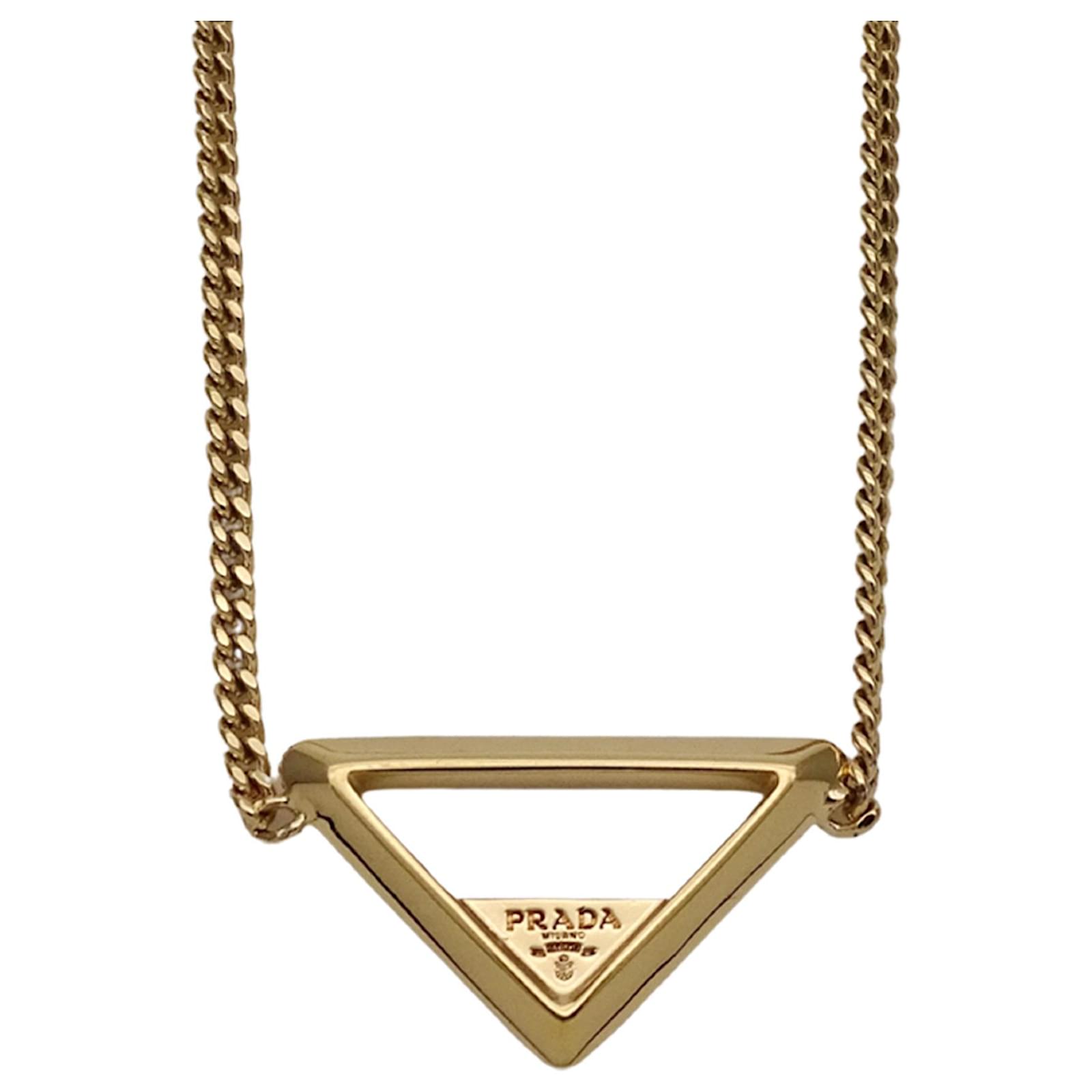 Prada Women's Metal Necklace with Kihei Chain Silvery ref