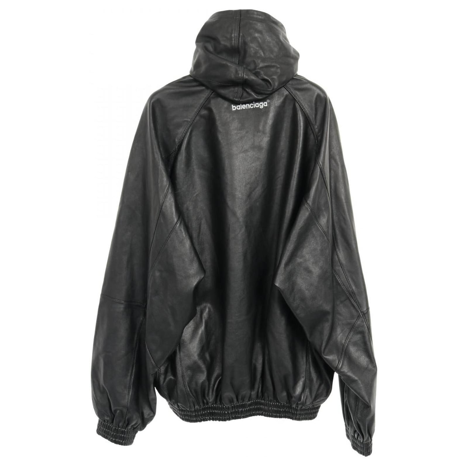 Everyday Balenciaga 3B SPORTS ICON TRACKSUIT JACKET Lamb Leather