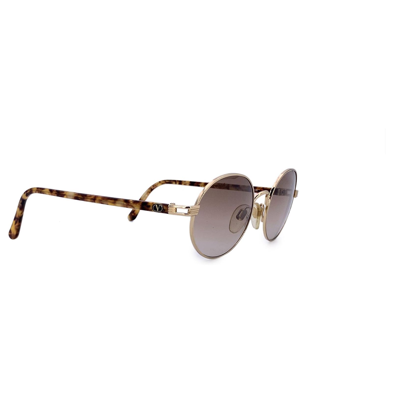 Valentino Garavani Vintage Metal Sunglasses Sunglasses Valentino Garavani Gold in Metal - 51402029 main image 2