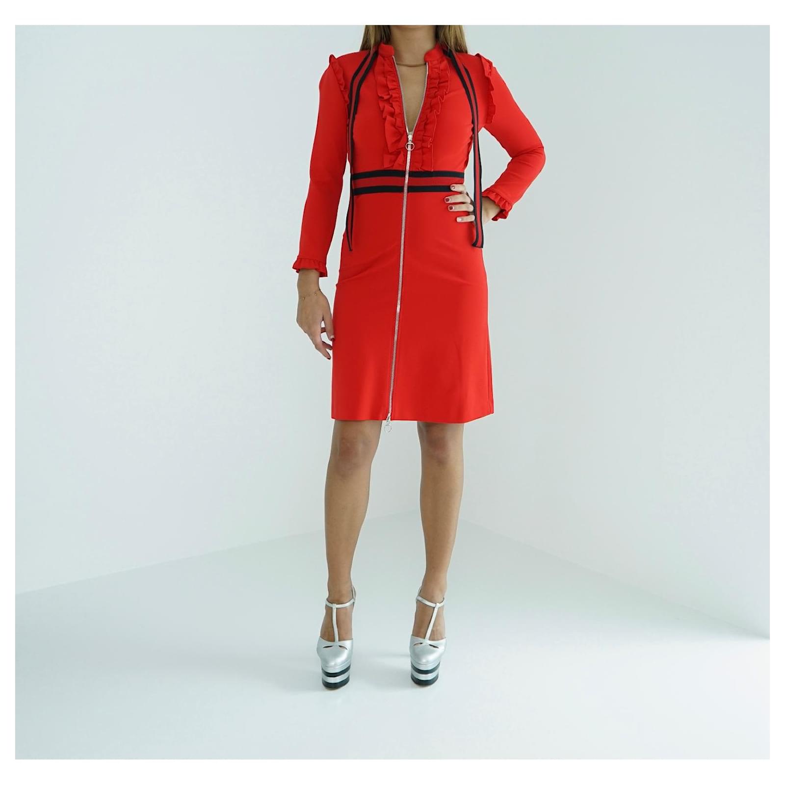 viscose jersey dress gucci Gucci Viscose jersey dress with GG belt