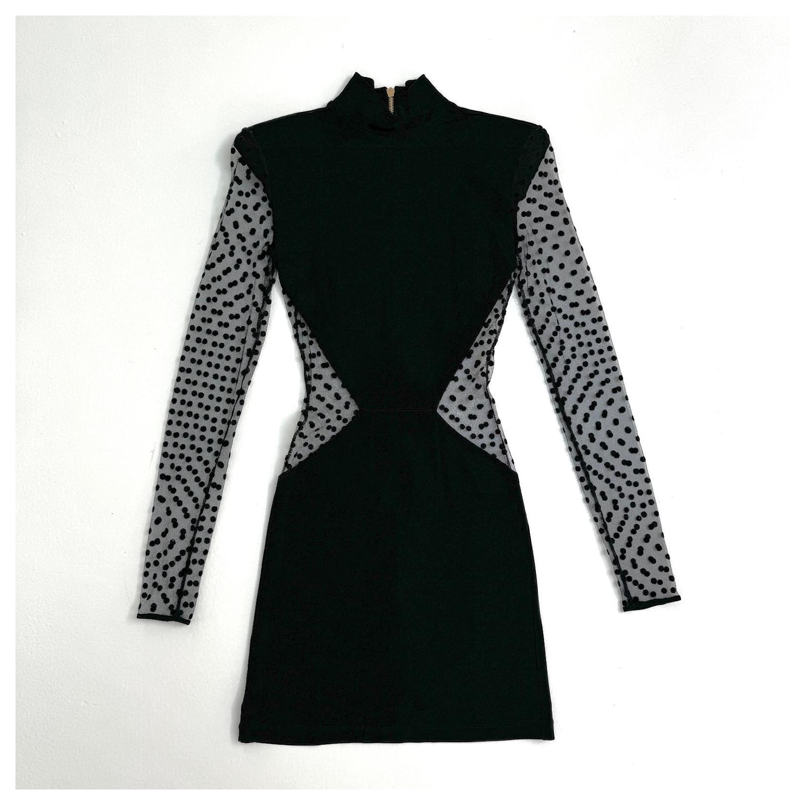 balmain dress black and white Balmain Filo Leone Catena' Dress main image 1