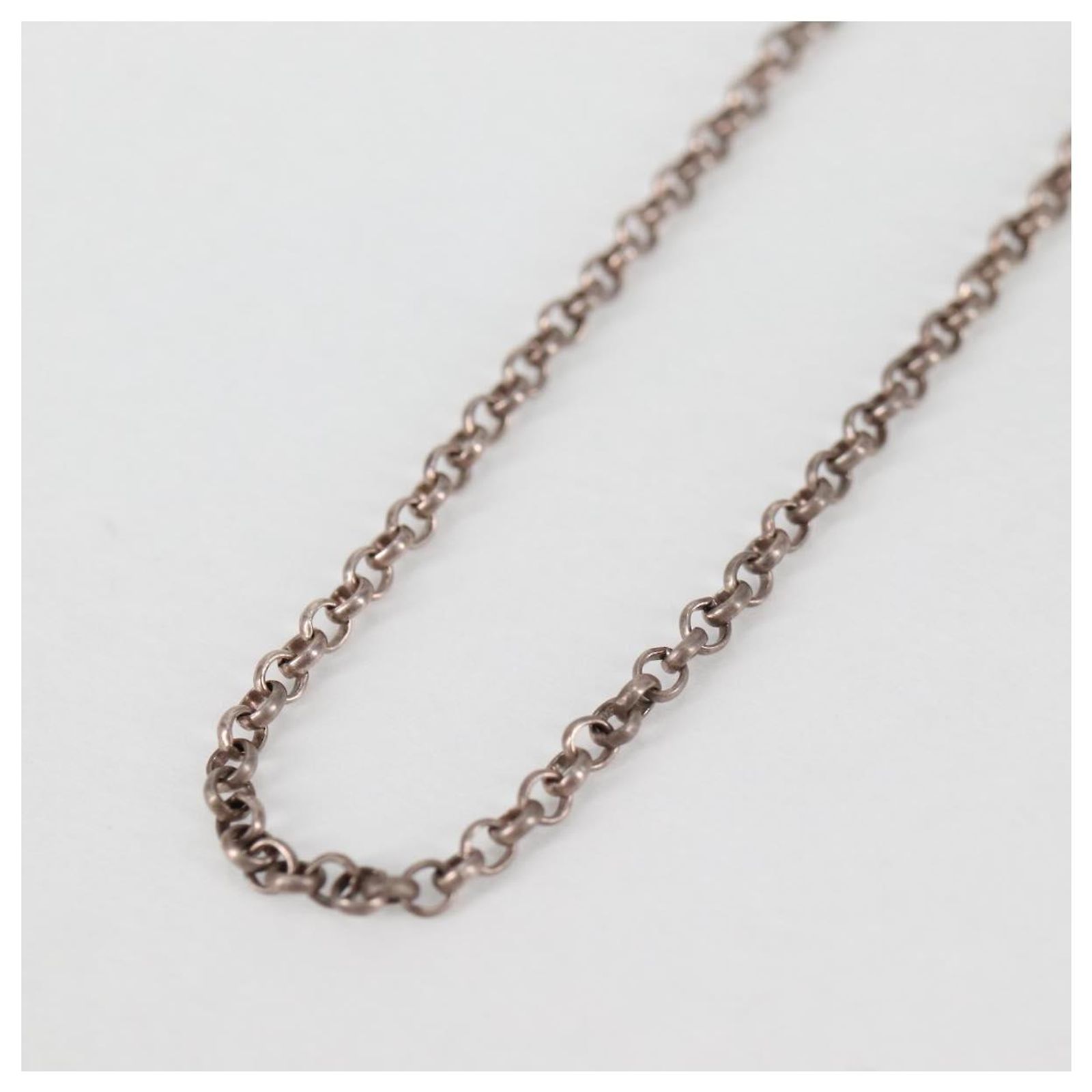 Chrome Hearts Roll Chain Necklace Ag925 Silver Auth 134688M 
