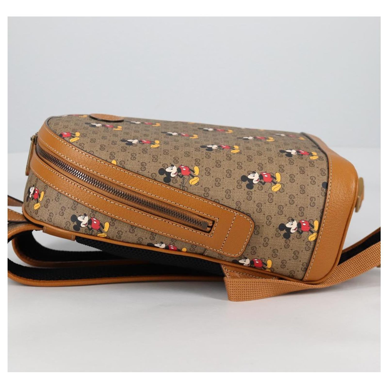 GUCCI GUCCIxDisney GG Supreme Backpack PVC Beige Gold 552884  display picture 2