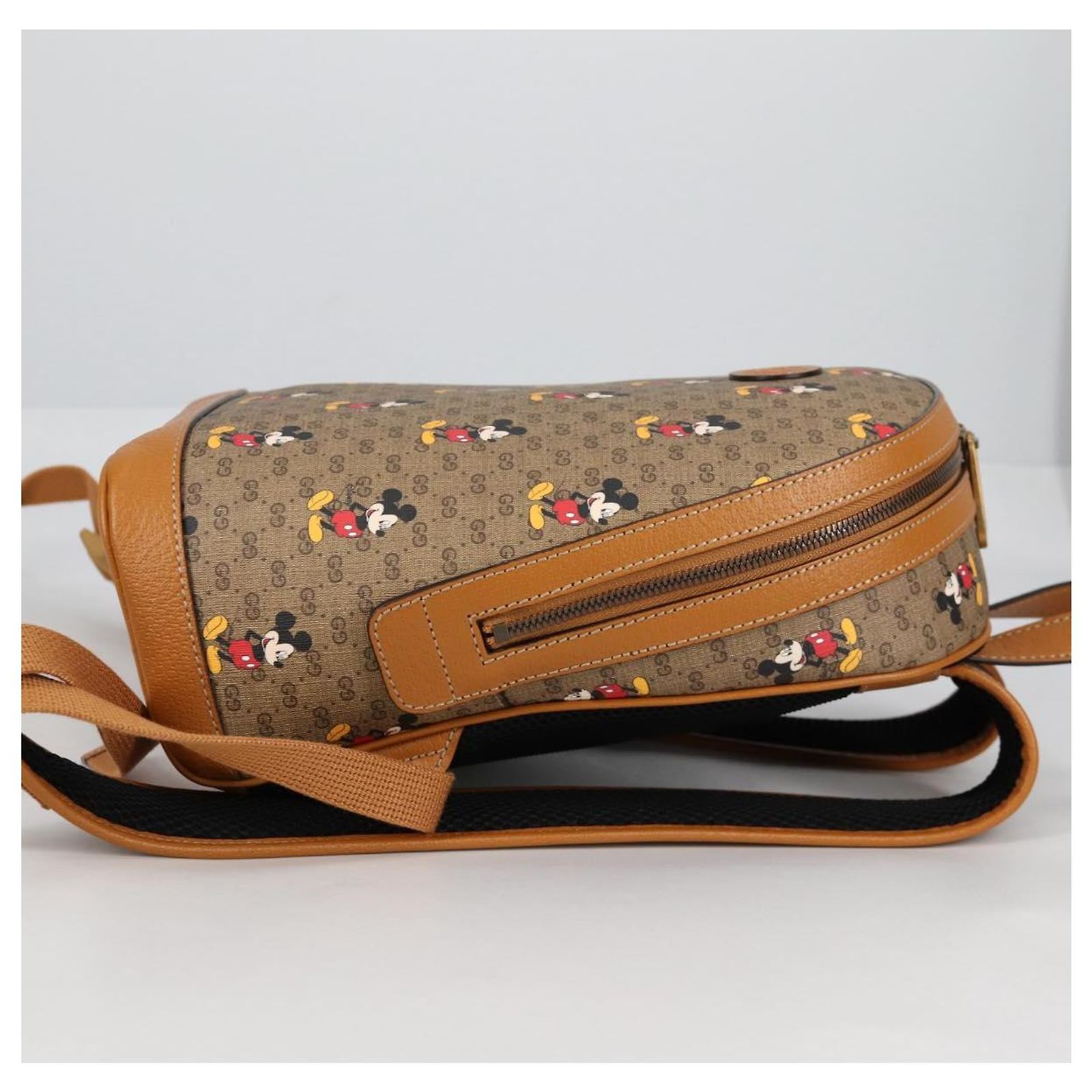 GUCCI GUCCIxDisney GG Supreme Backpack PVC Beige Gold 552884  display picture 1