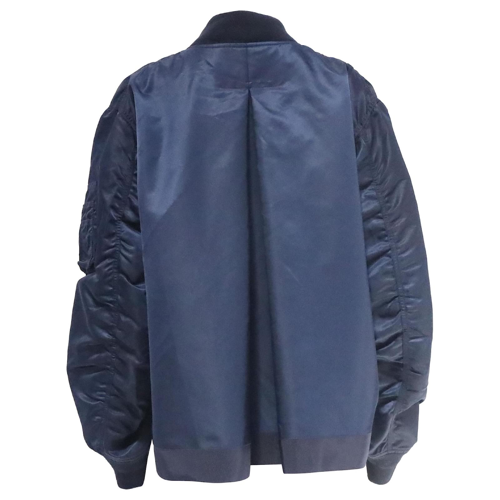 Sacai MA-1 Shell Bomber Jacket in Navy Blue Nylon ref.JC2537904 Sacai MA-1 Shell Bomber Jacket in Navy Blue Nylon ref.JC2537904