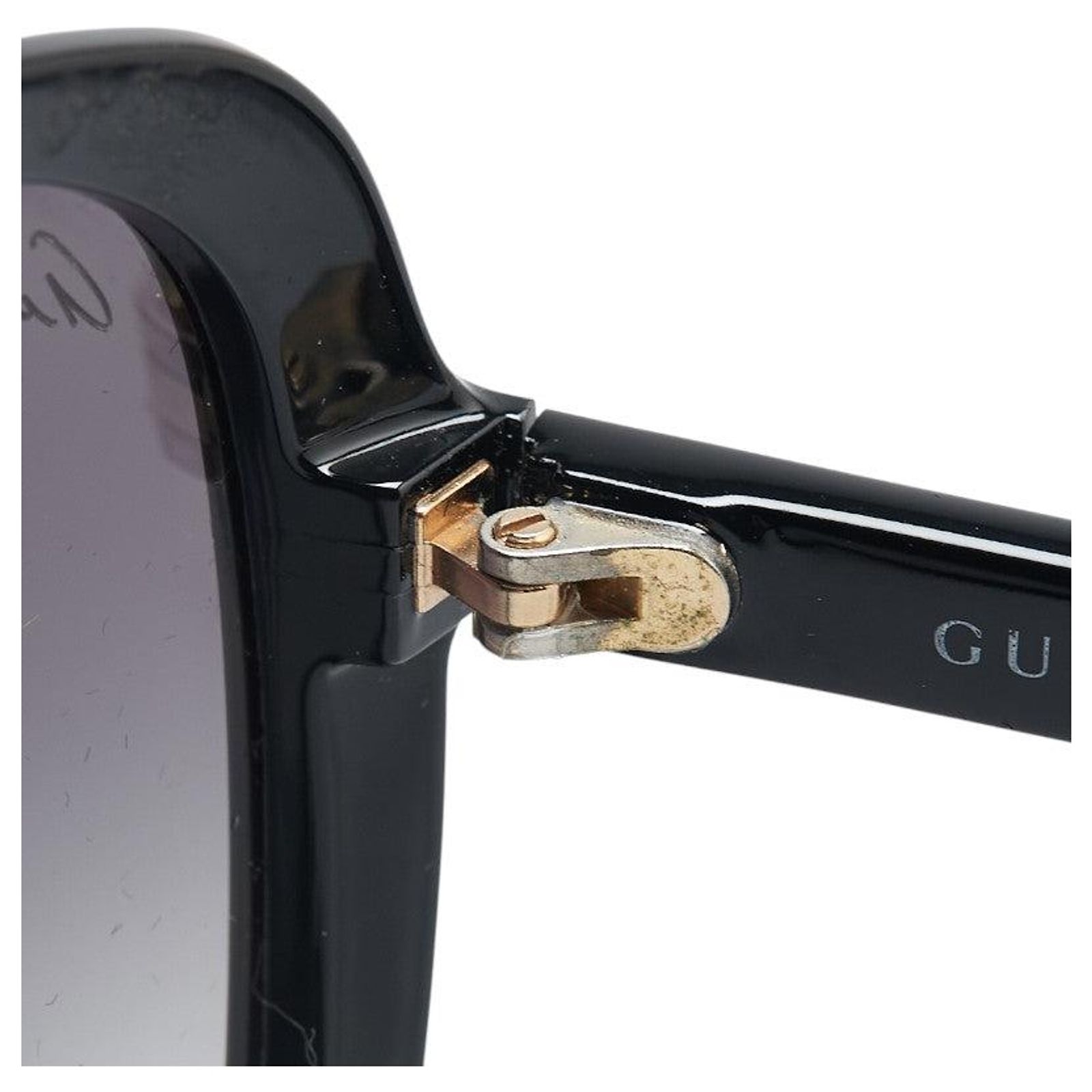 Gucci Interlocking G Sheline Sunglasses Black Plastic ref 