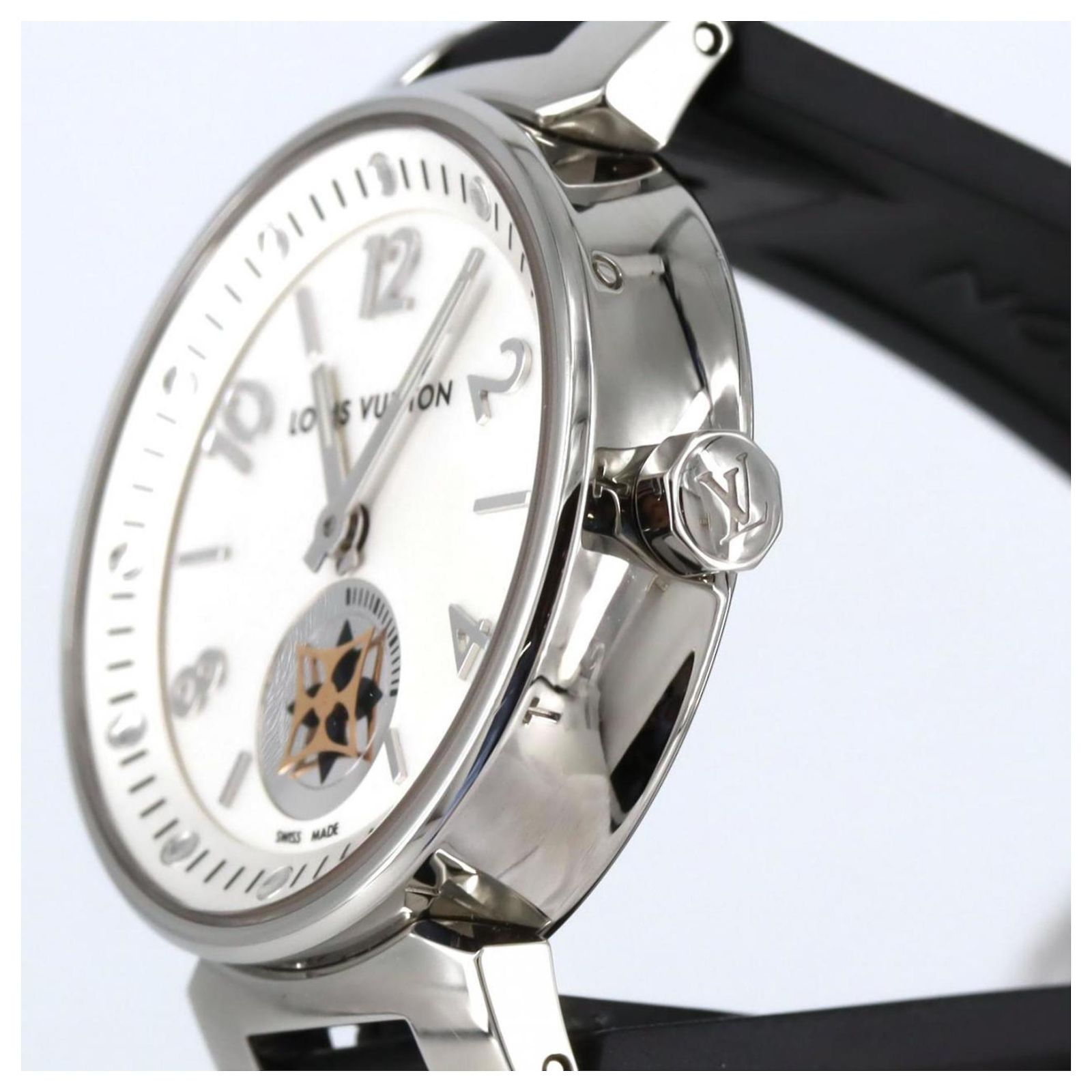 Louis Vuitton Tambour Moon Star Q8J10 Quartz Wristwatch ref 