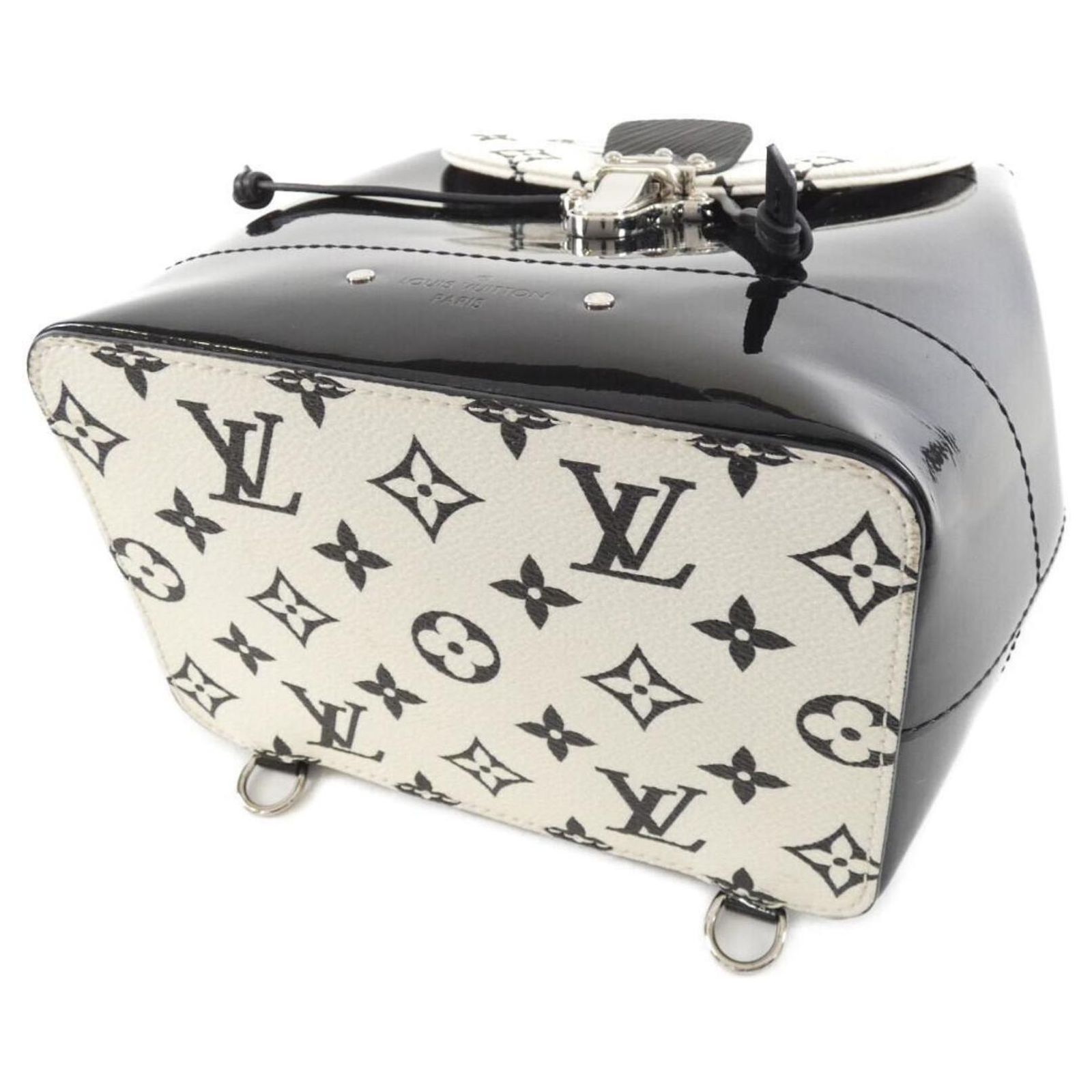 Louis Vuitton Vernis Miroir Hot Springs Mini Backpack M53637 Louis Vuitton Vernis Miroir Hot Springs Mini Backpack Black  main image 4