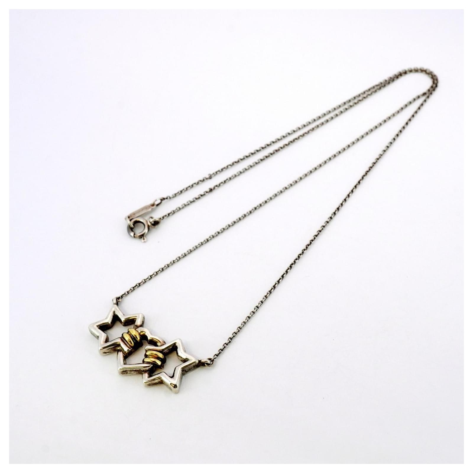 Tiffany & Co Tiffany Triple Star Heart Necklace in 18K Yellow Gold