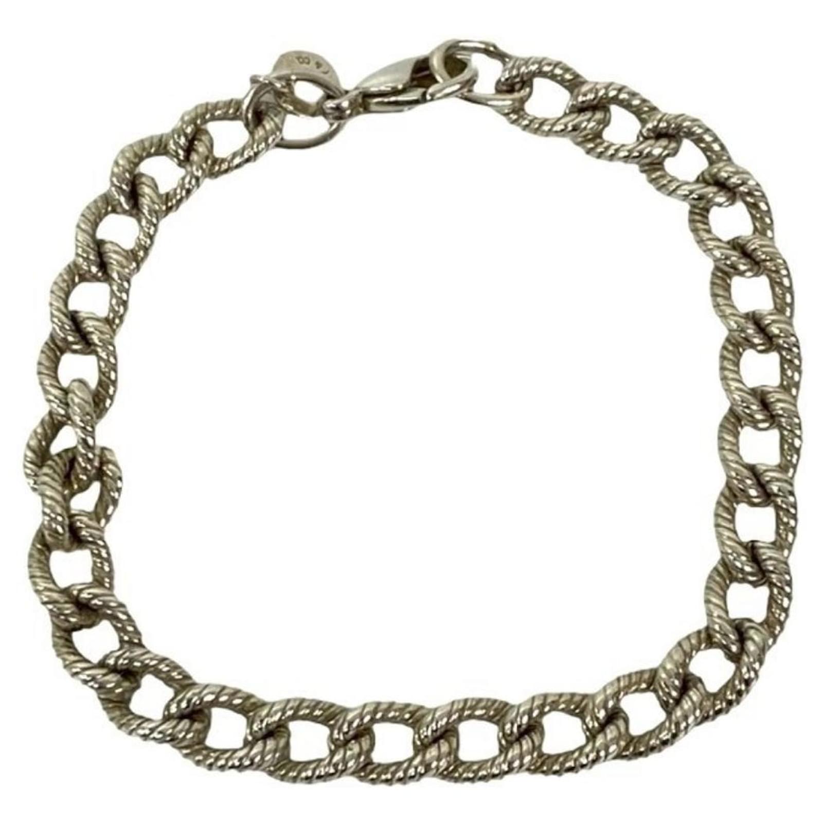 Tiffany & Co Tiffany Twisted Rope Sterling Silver Bracelet Silvery