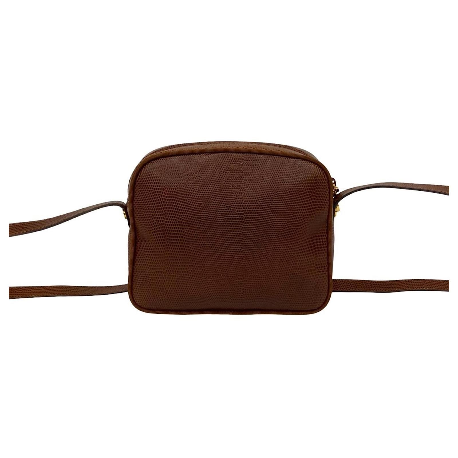 Salvatore Ferragamo Vara Brown Shoulder Bag Leather ref.2550659