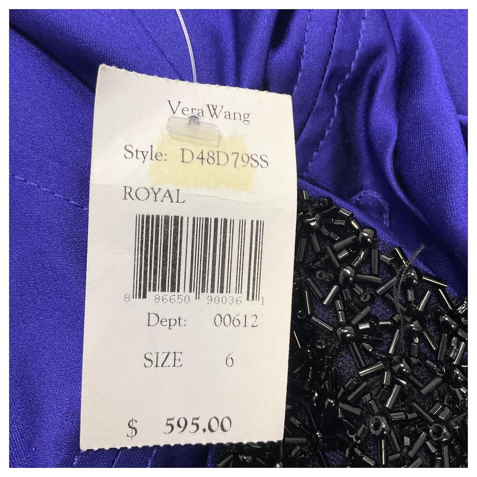 Vera Wang Lavender Label Royal Purple Silk Satin Cocktail Dress (Sold) -  Joli Closet
