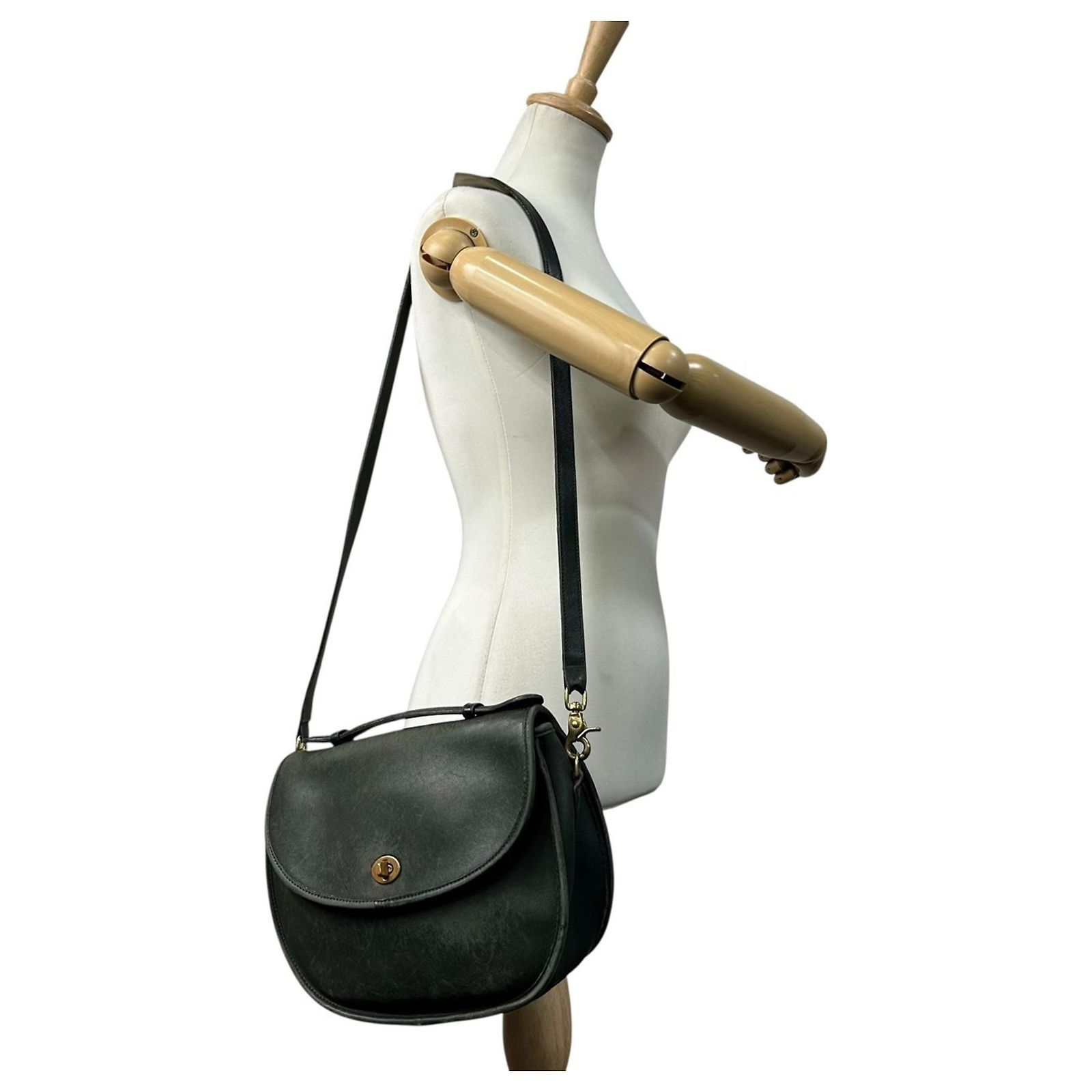 Coach Old Glovetanned Leather Shoulder Bag Green ref.JC2553069 