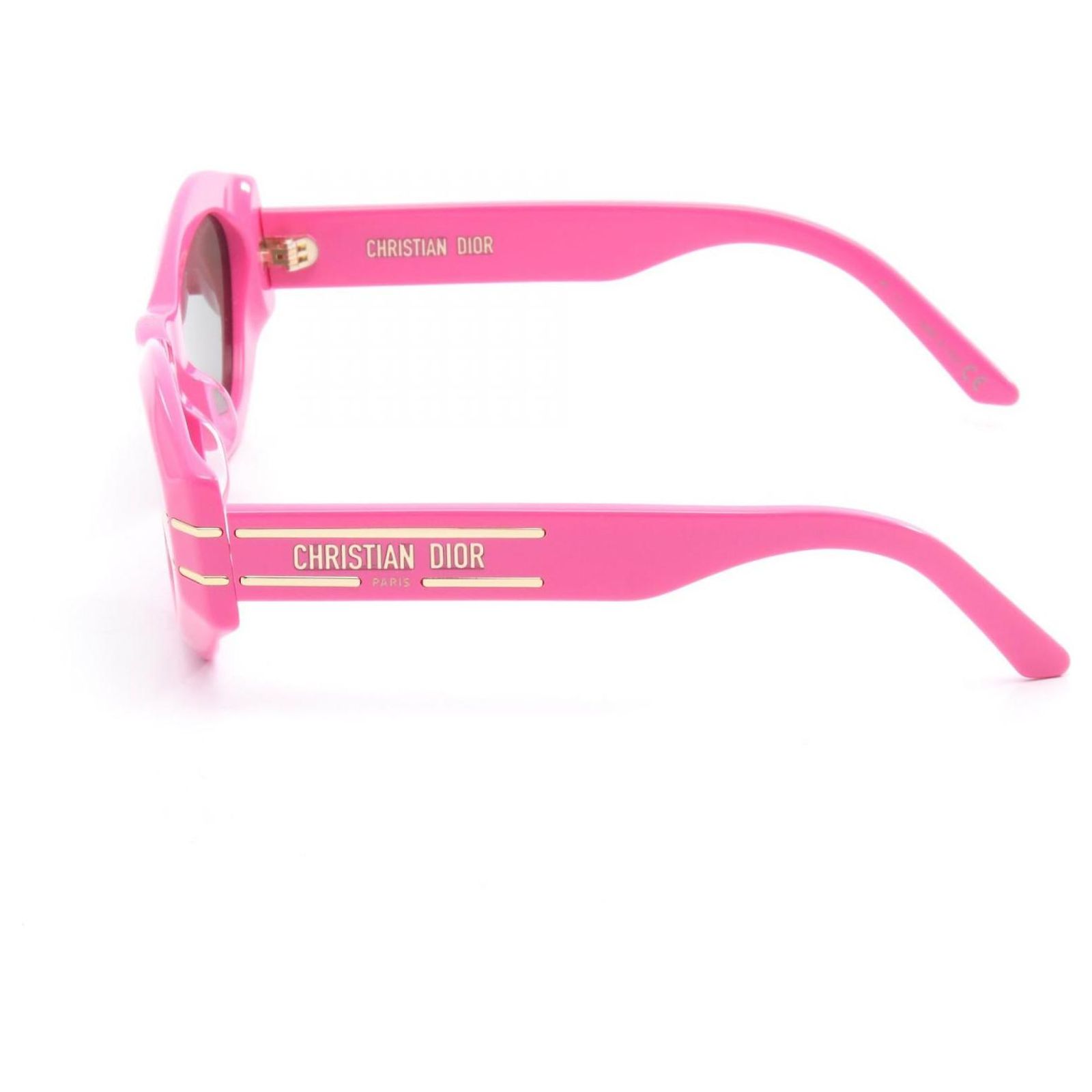 New Pink Dior Signature B1U sunglasses DIOR EYEWEAR DiorCannage B1U oval-frame rose gold-tone  main image 2