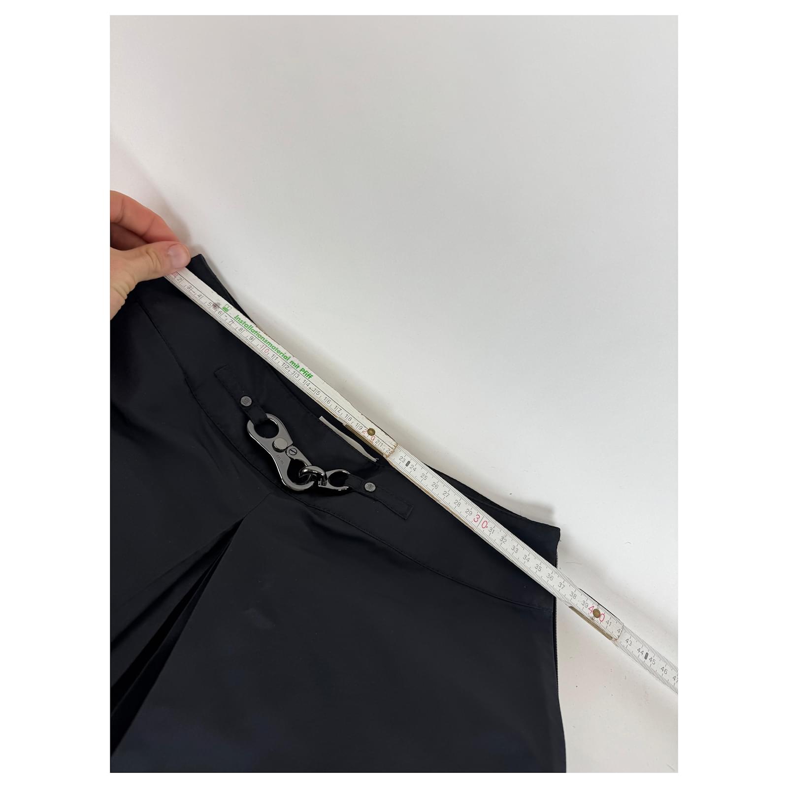 Céline Vintage Celine Paris Silk Skirt black 36/S ref.2558135