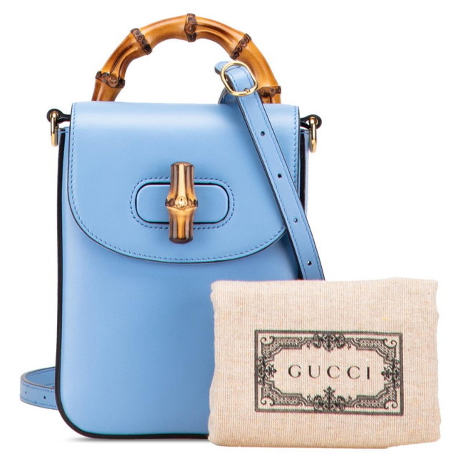 Gucci Bamboo Mini Backpack 702106 in Light Blue ref.2560684 