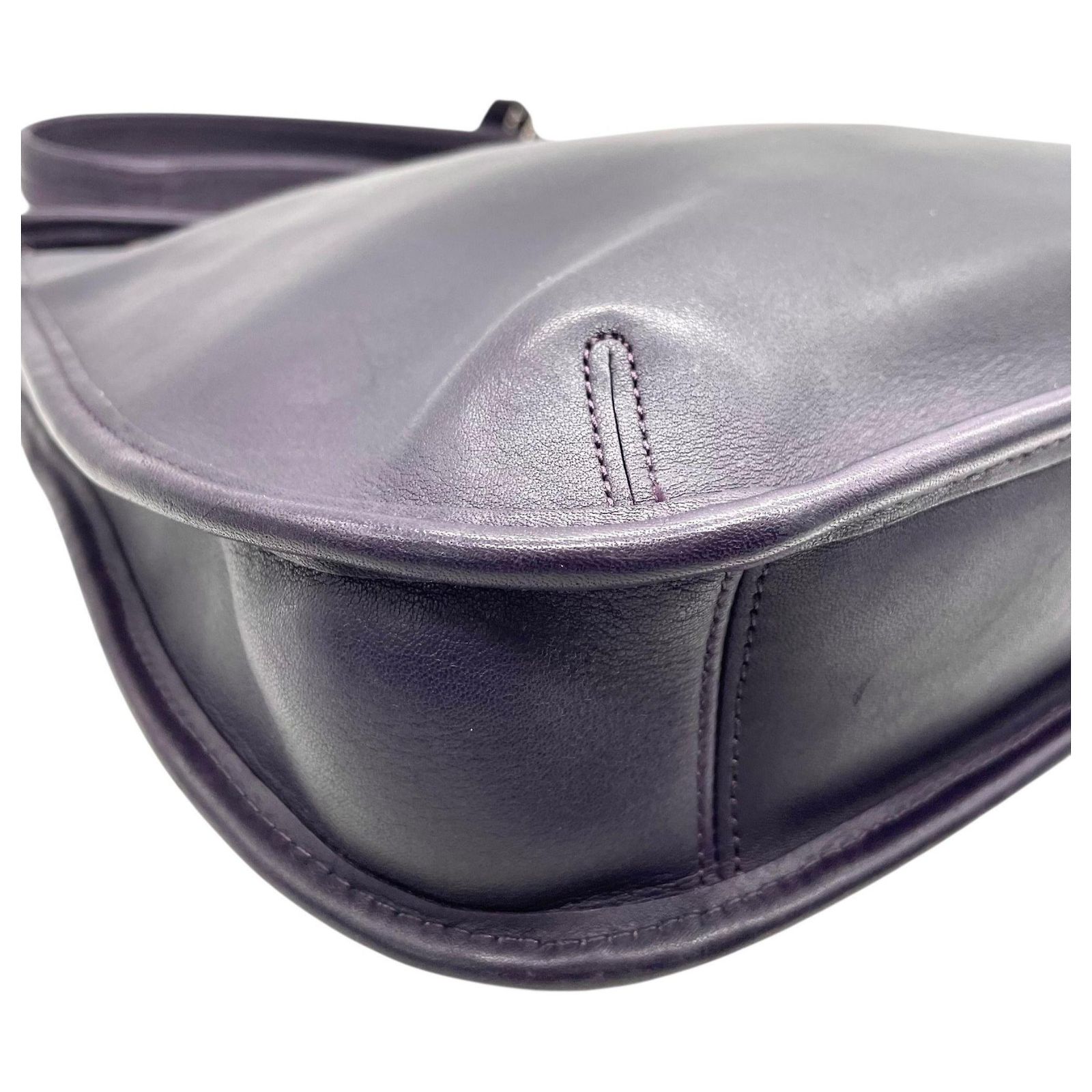Vintage Coach Ergo Hobo Shoulder Bag Purple Leather ref.JC2560834 