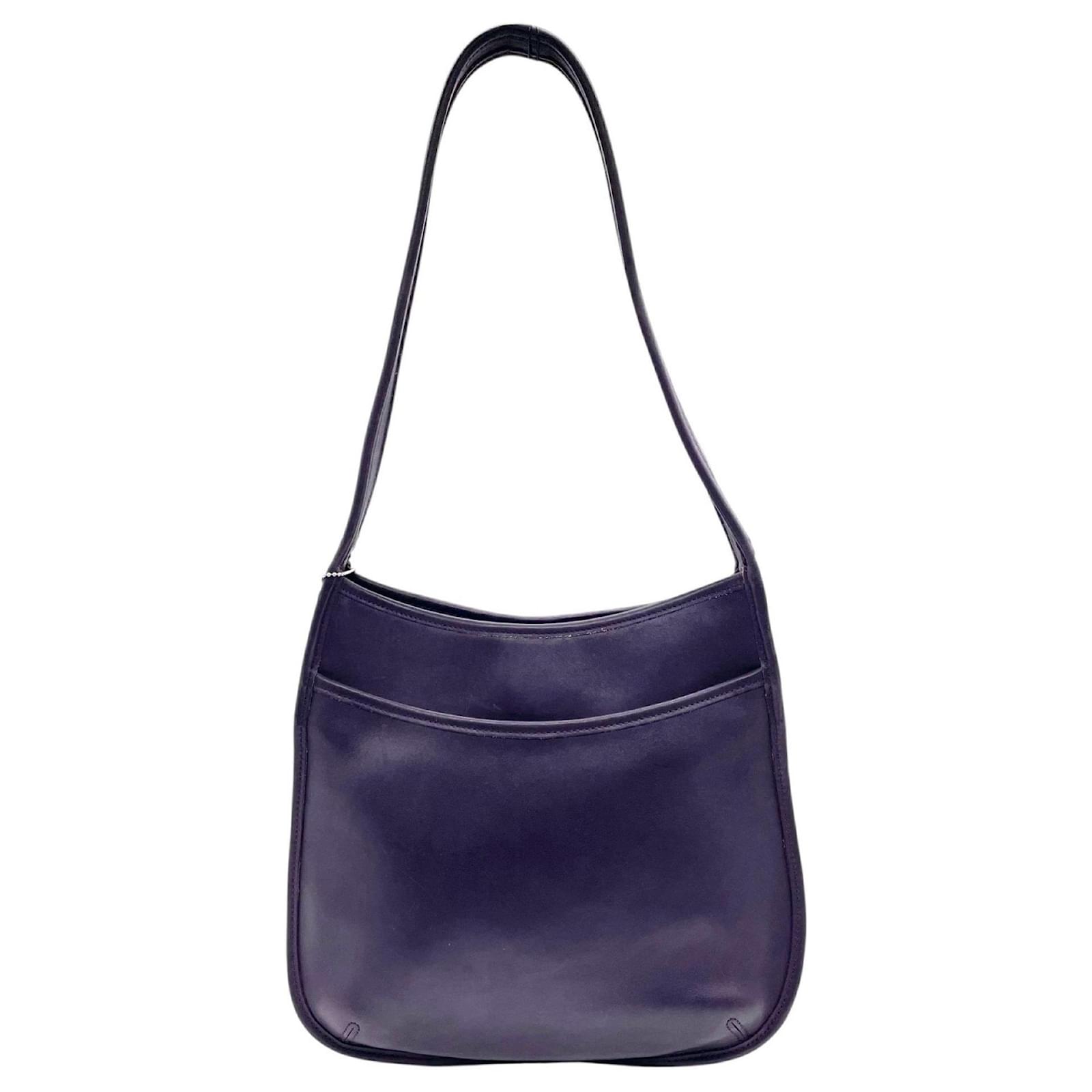 Vintage Coach Ergo Hobo Shoulder Bag Purple Leather ref.JC2560834