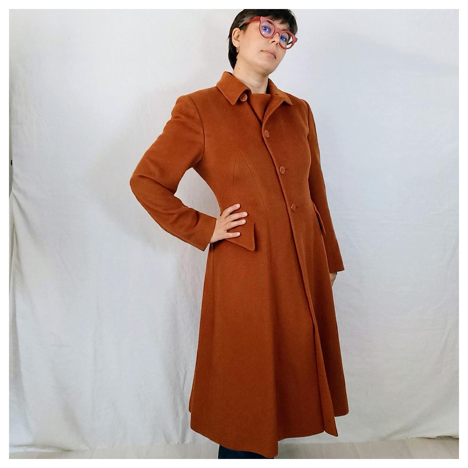 Hermès Vintage Hermes coat from the early '80s Brown Cashmere ref