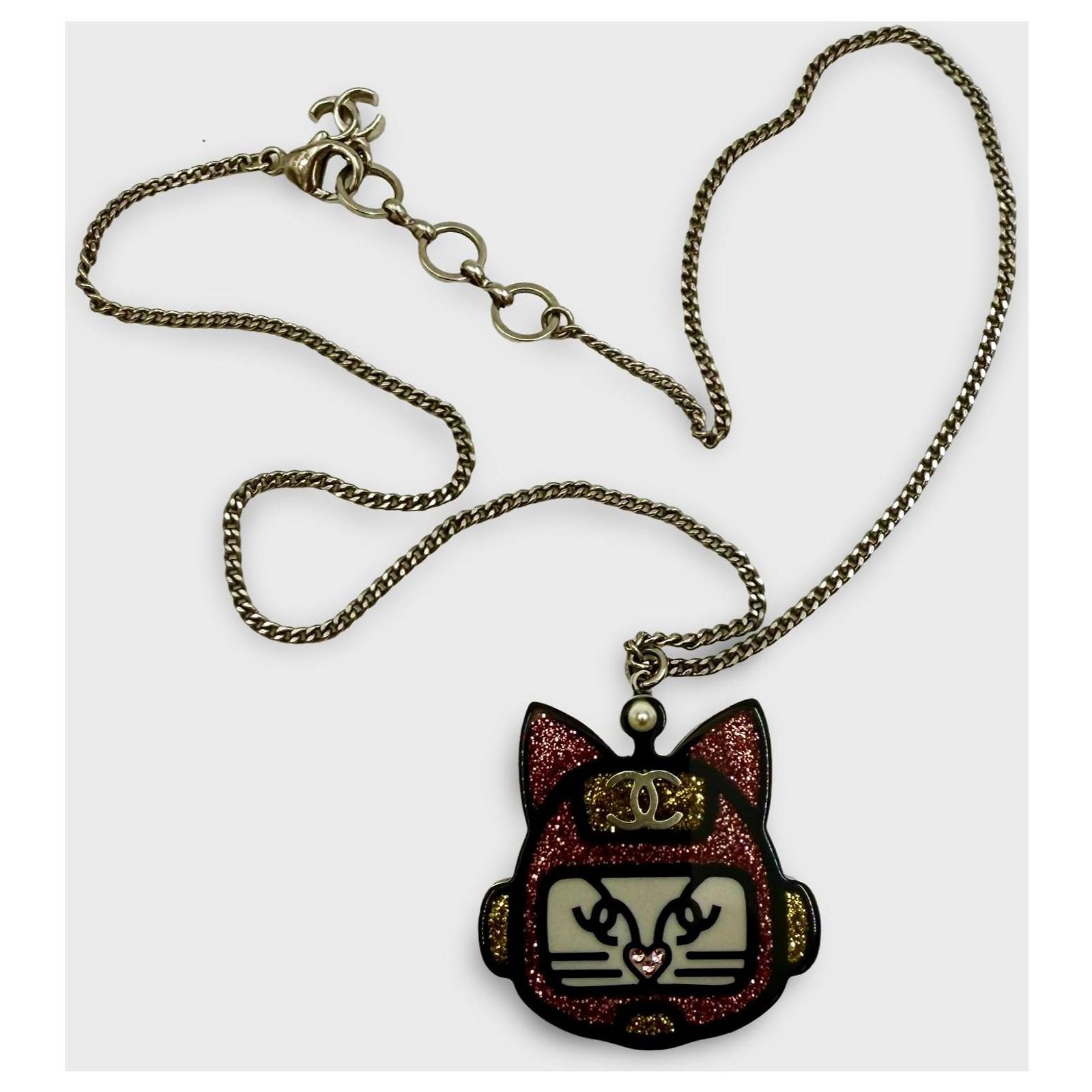 Pendentif Robot Articulé Noir Pour Homme - En Acier, Neuf Avec étiquettes