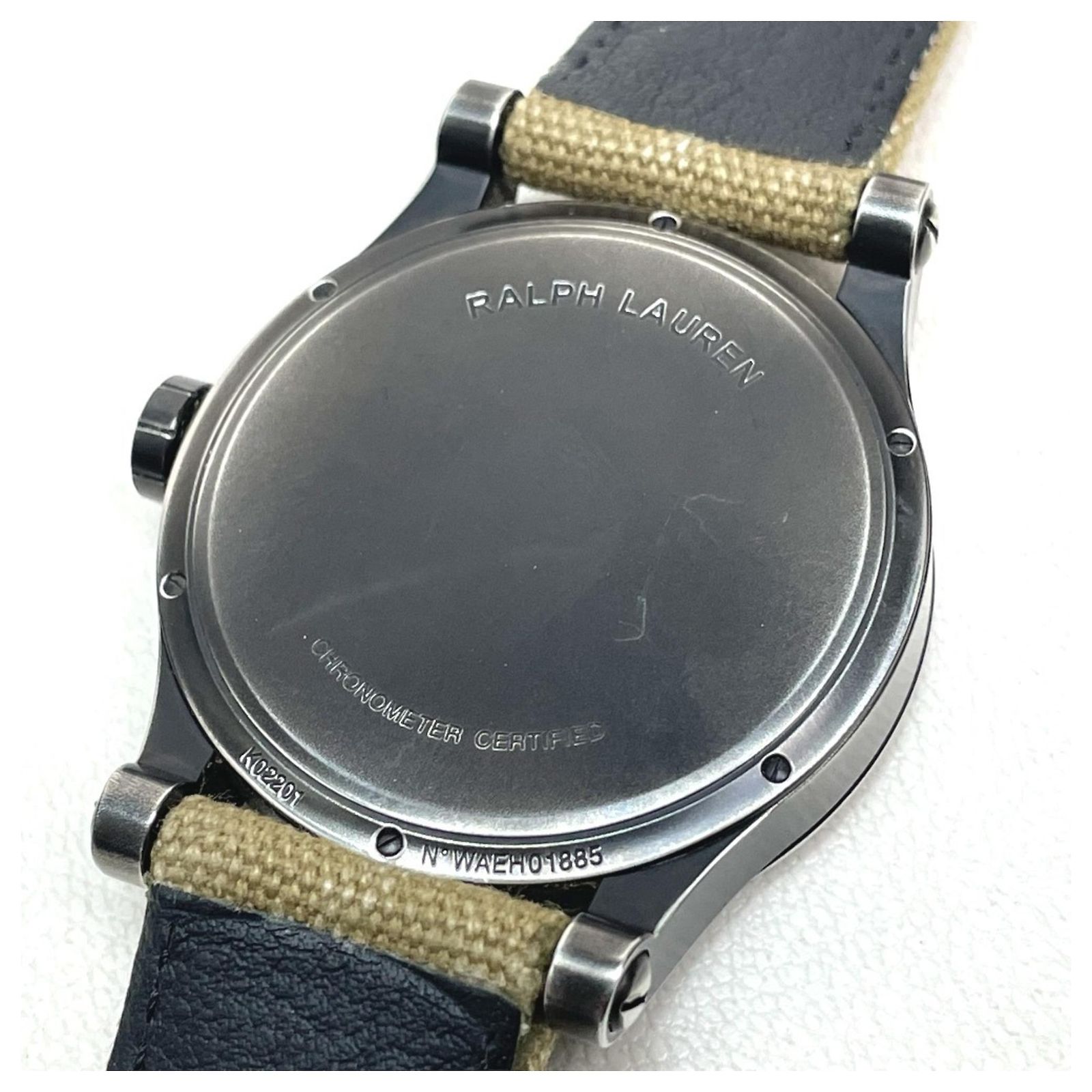 RALPH LAUREN Sporting Safari RL67 Chronometer Men\'s Wristwatch SS Ralph Lauren Rl67 Safari Chronometer 45mm “Black Aged” Steel  main image 2