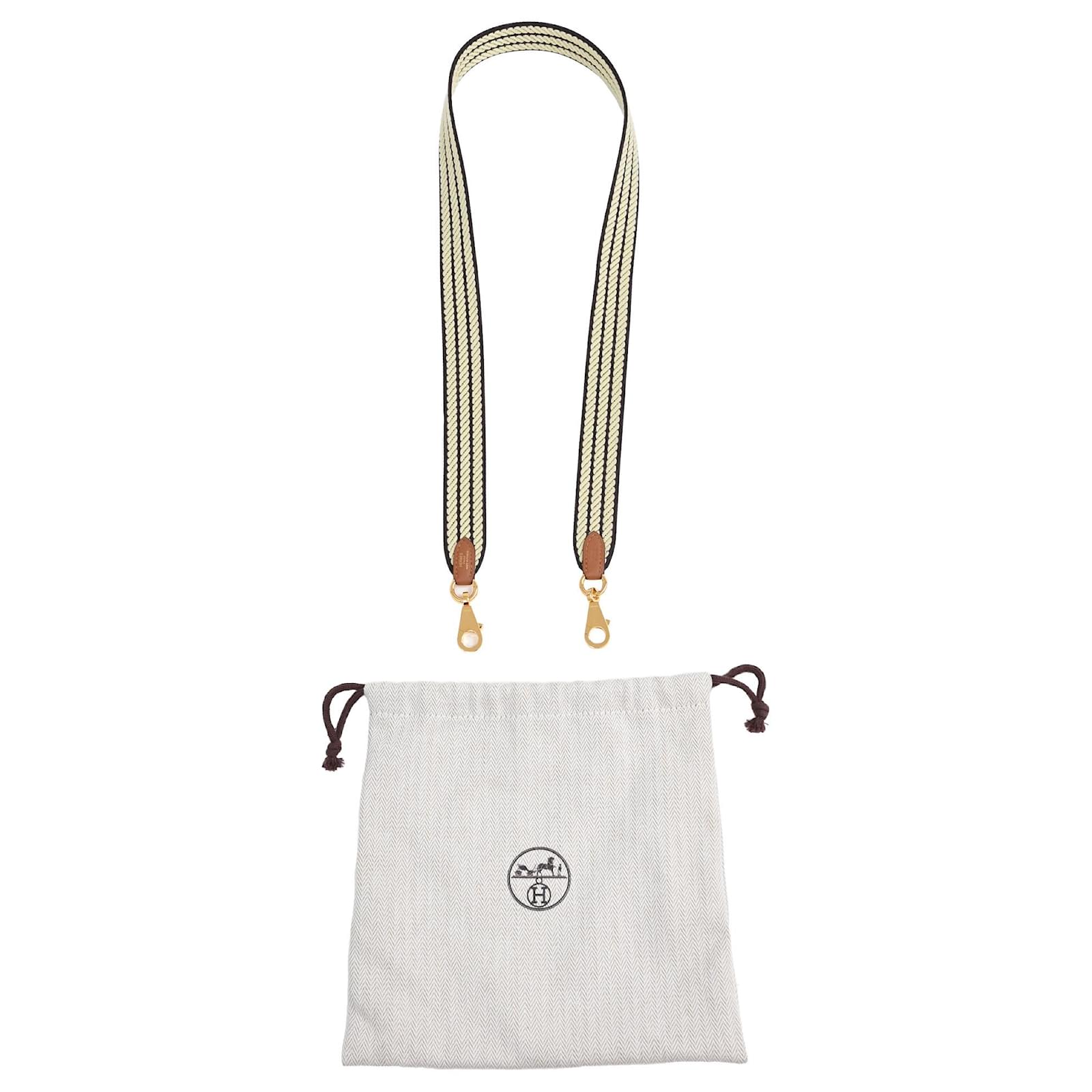 Trim Hermès Sangle Cordage 50 mm Bag Straps in Multicolor Canvas