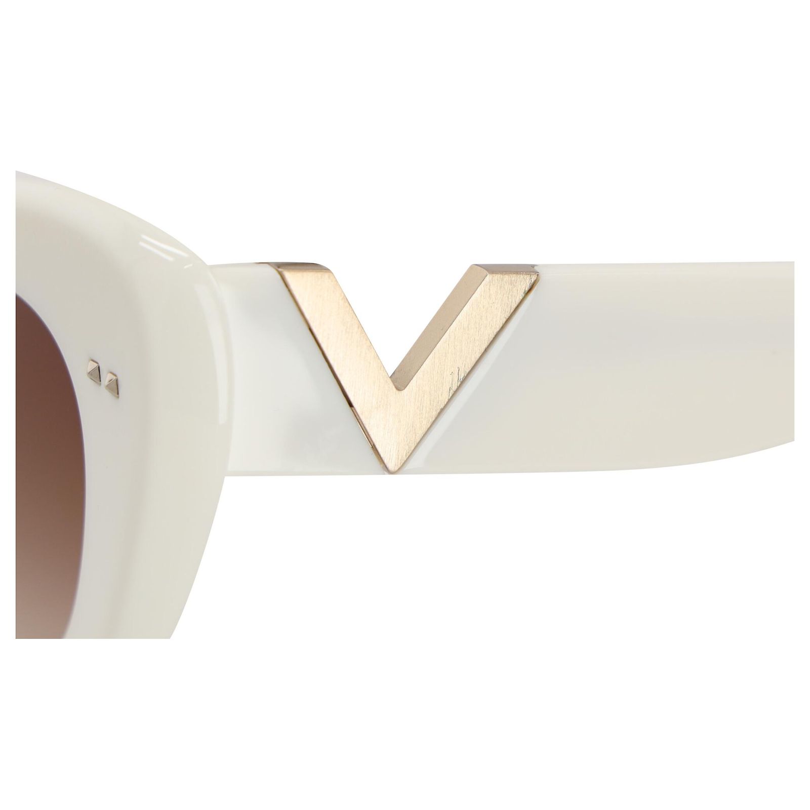 Valentino Garavani VLogo VA4090 Cat-Eye Sunglasses in Ivory  display picture 1