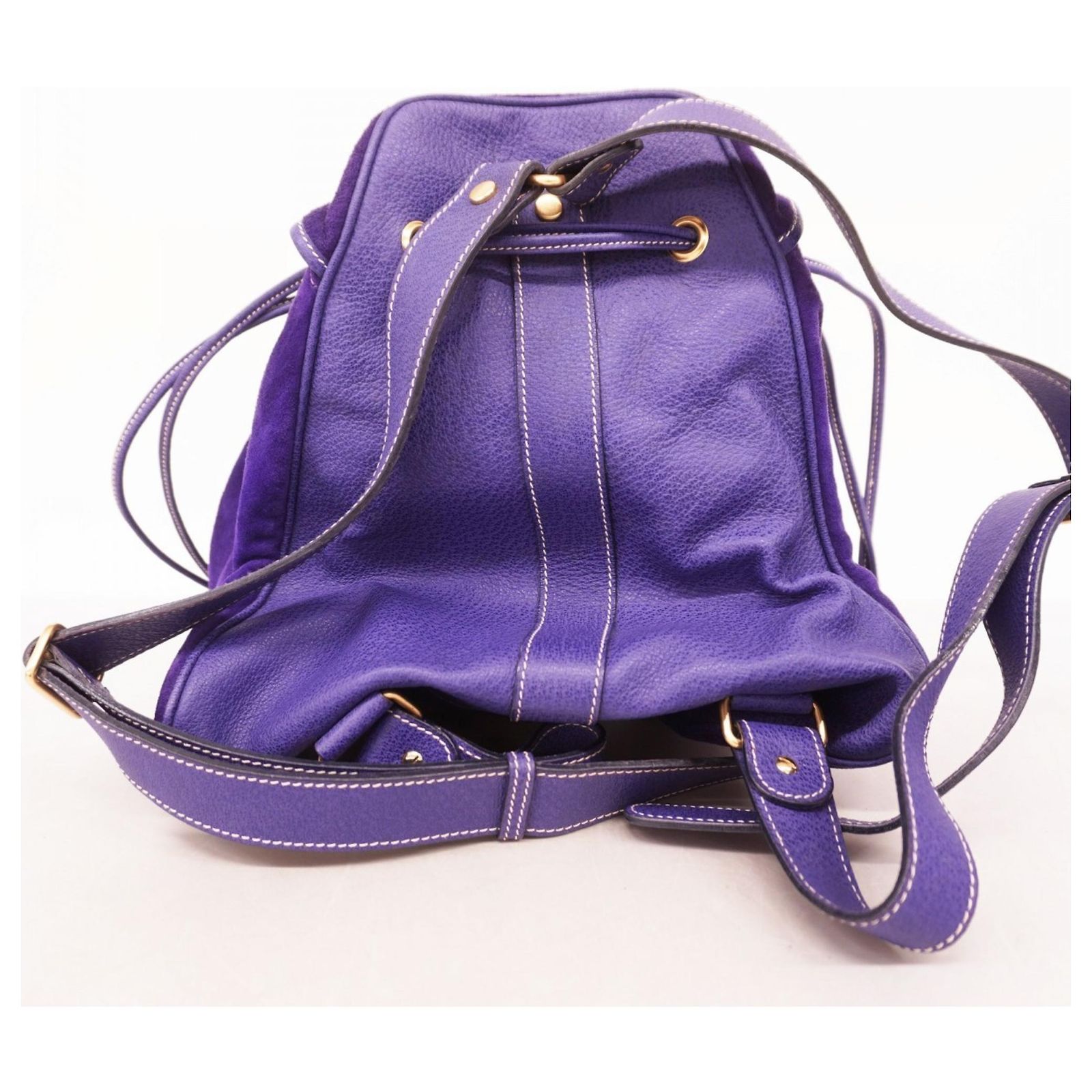Gucci Purple Suede Backpack ref.JC2571626 (Sold) - Joli Closet display picture 2