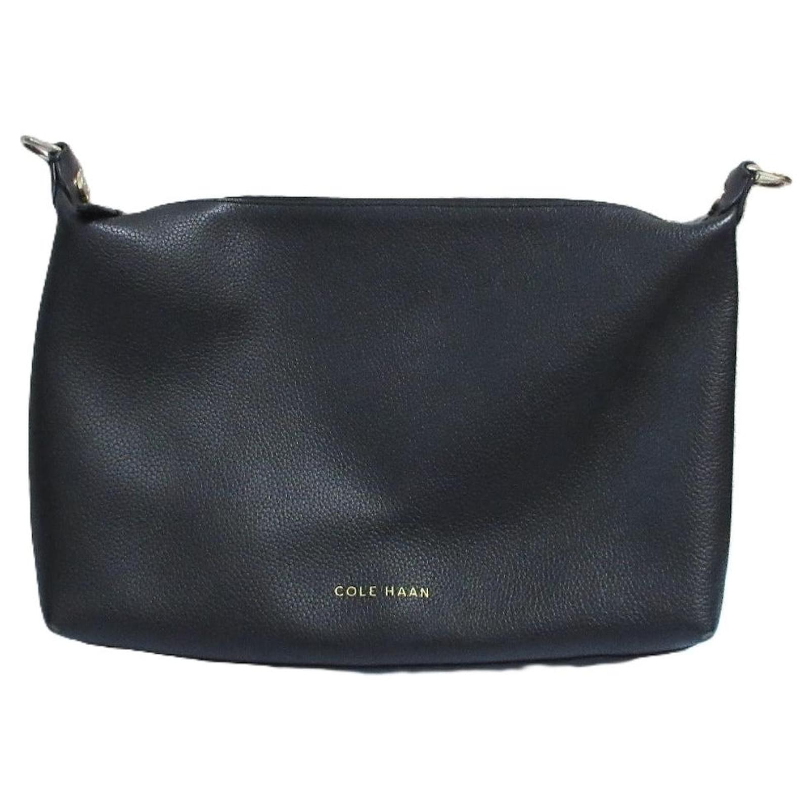 Sac à Main épaule Cole Haan – Noir Fin Moucheté – Occasion Très Bon état
