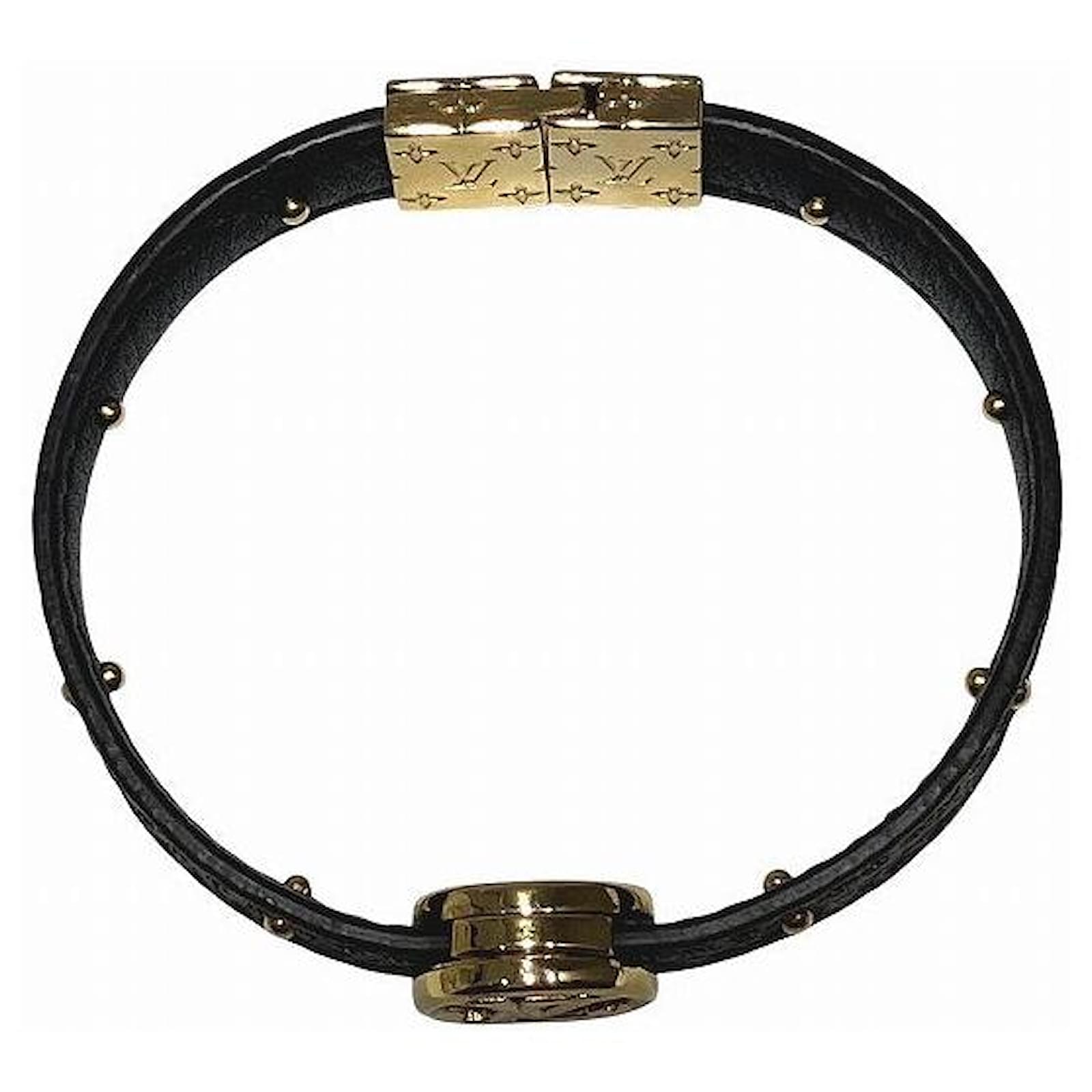 Louis Vuitton LV Circle Monogram Bracelet Brown Cloth