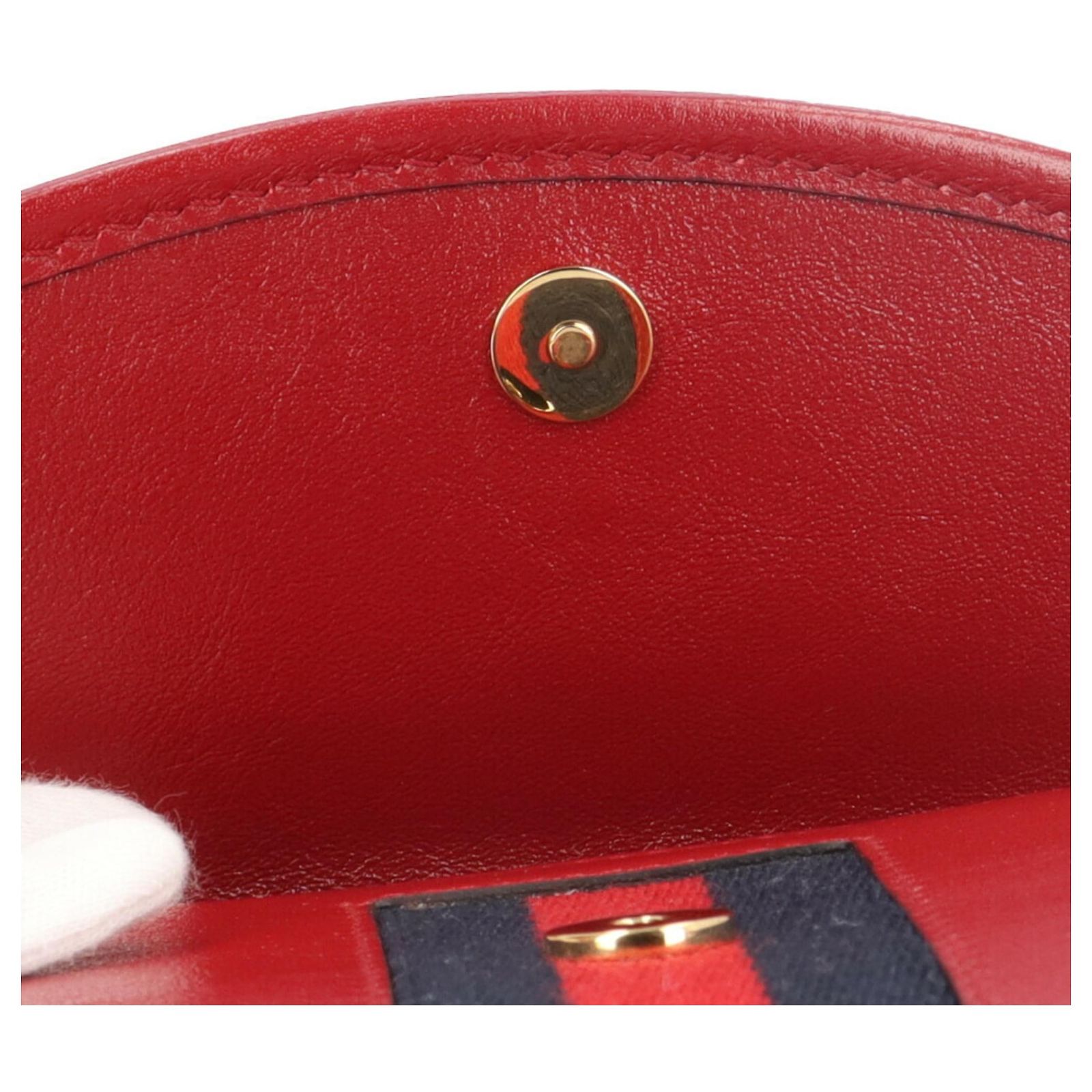 Gucci Raja Shoulder Bag in Red Leather ref.2572874 - Joli Closet