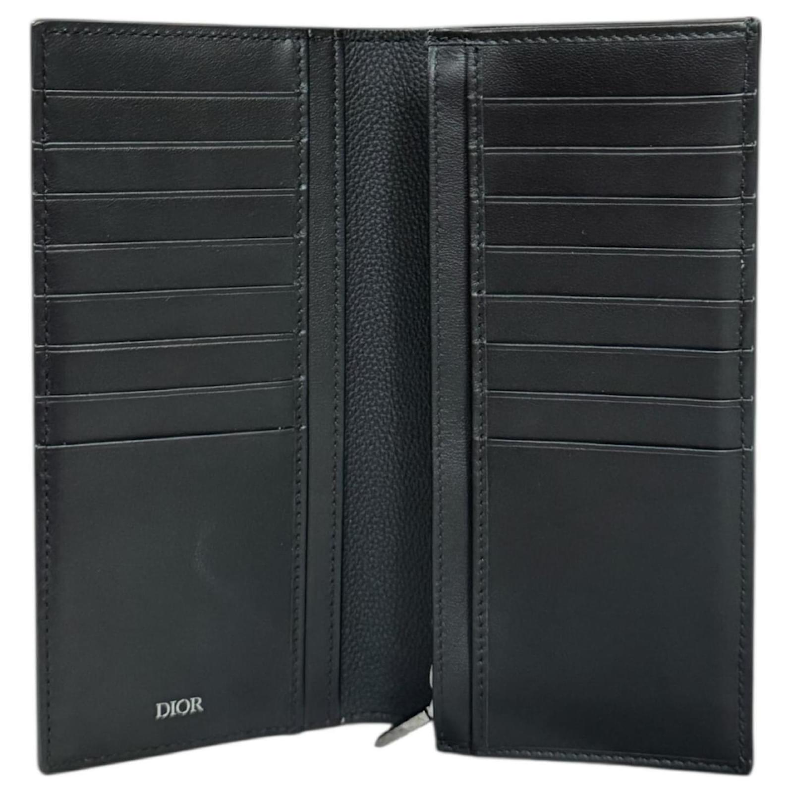 Christian Dior Black Leather Long Wallet ref.JC2573083 (Sold