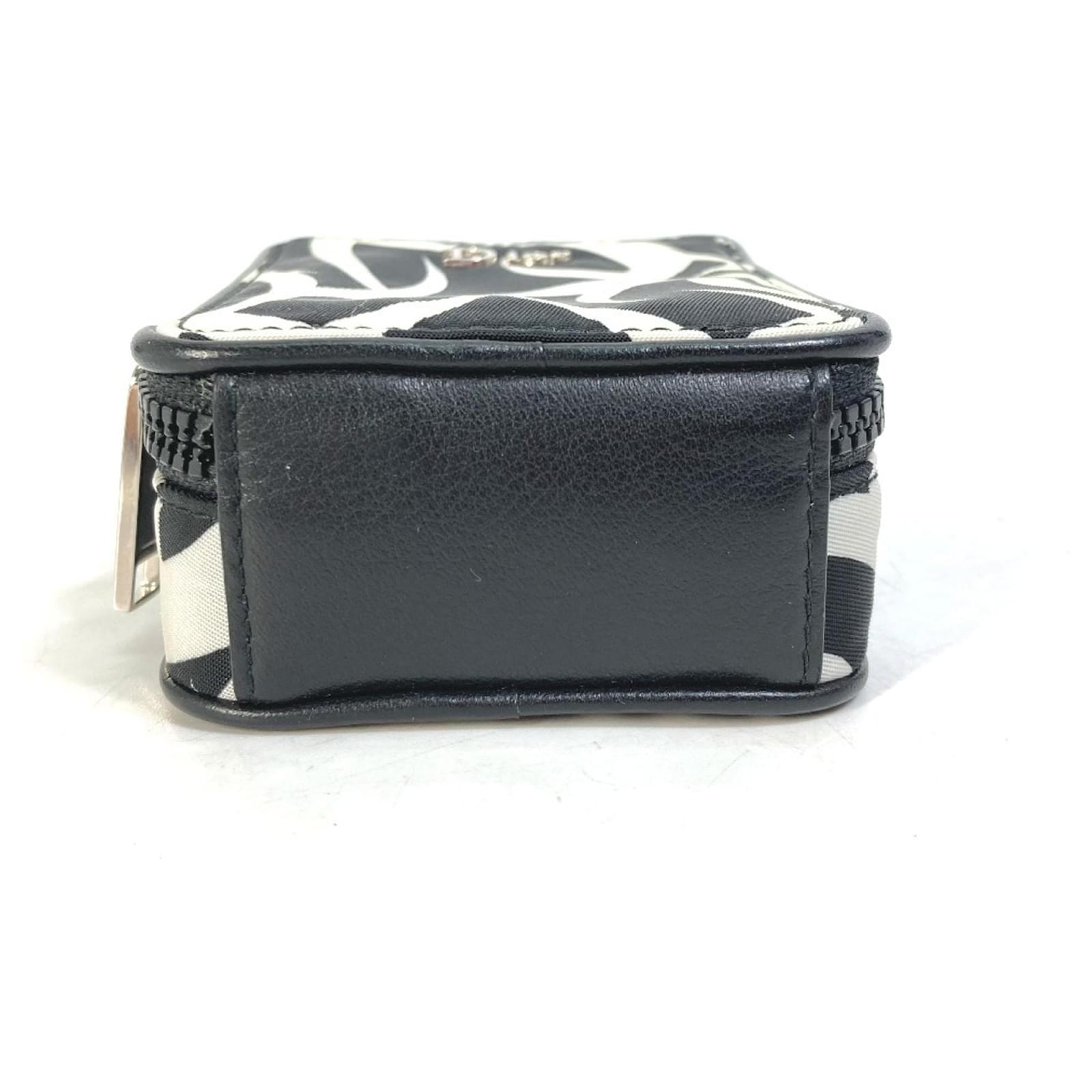 cigarette case dior Christian Dior Dior Homme Cigarette Case with Key Ring Black White Yellow  ref.2573285