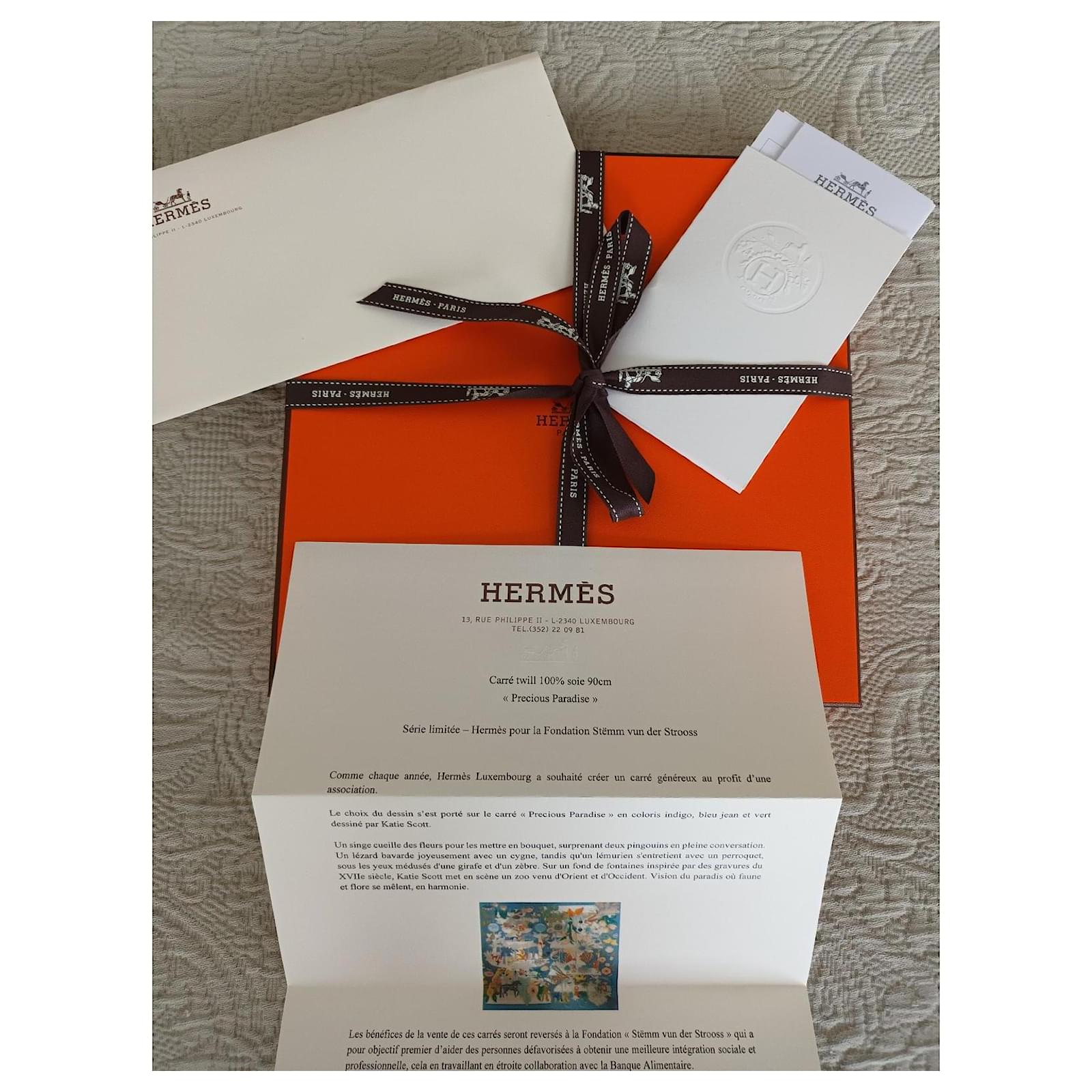 Very limited Ed. (100 copies) Hermès scarf 90 