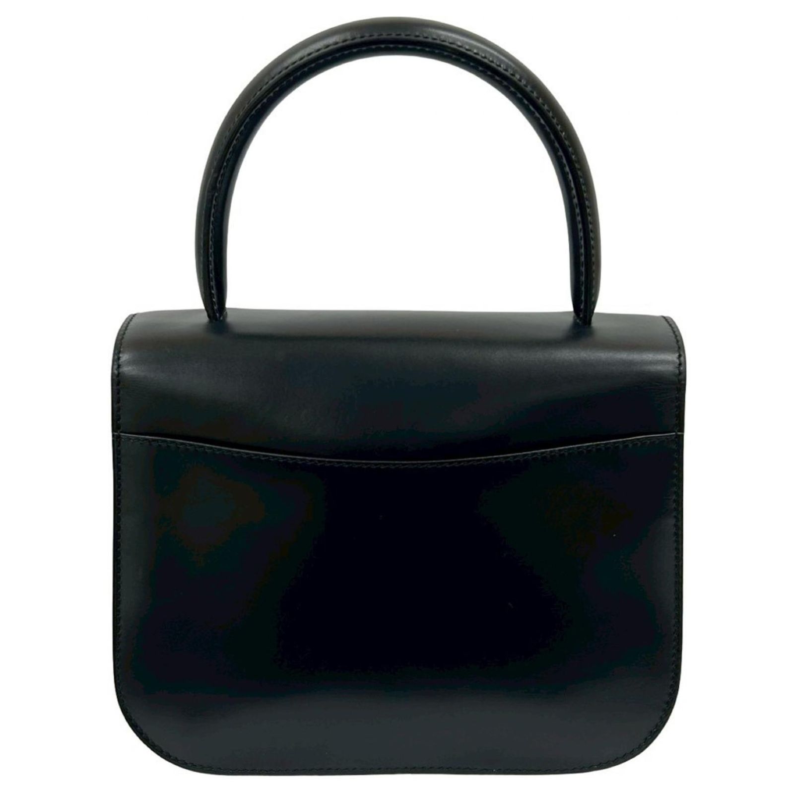 Celine Vintage Logo Star Ball Hardware Calf Leather Mini Pre-Owned CELINE Vintage Star Ball Hardware Calf Leather  main image 4