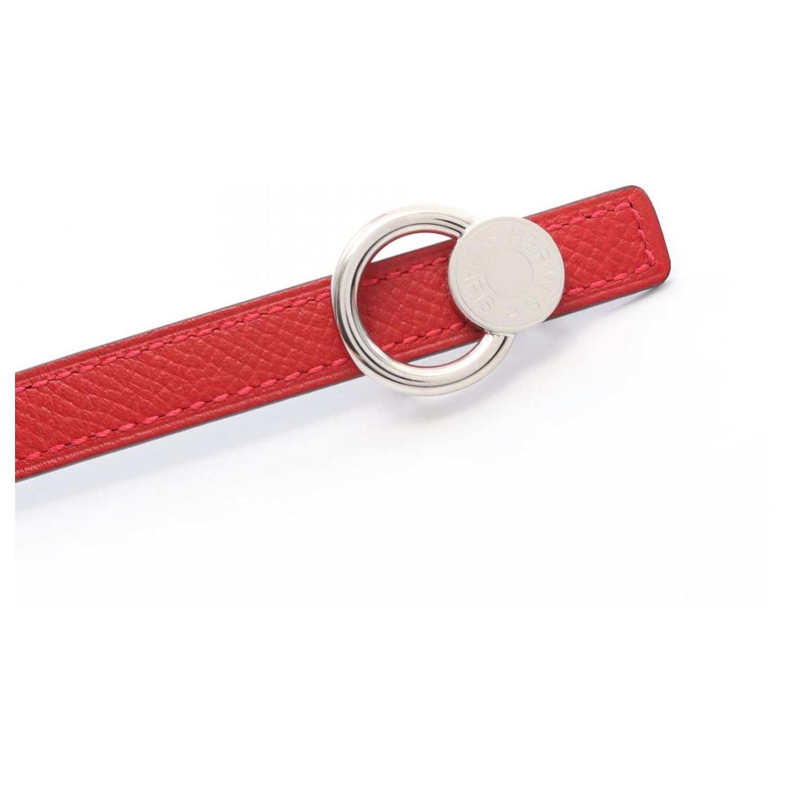 Hermès Serie belt Hermès Serie Double Tour Looping Leather Bracelet in White  main image 2