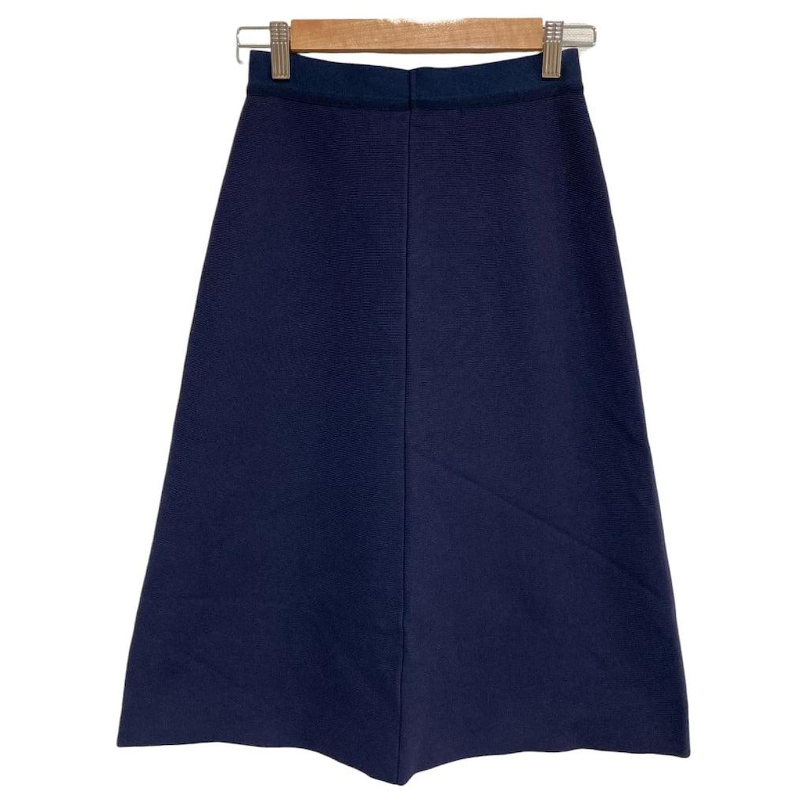 【新品未使用】Tory Burch ネイビースカート tory sports Tory Burch Knit Skirt Blue Navy blue ref.2576642 - Joli Closet