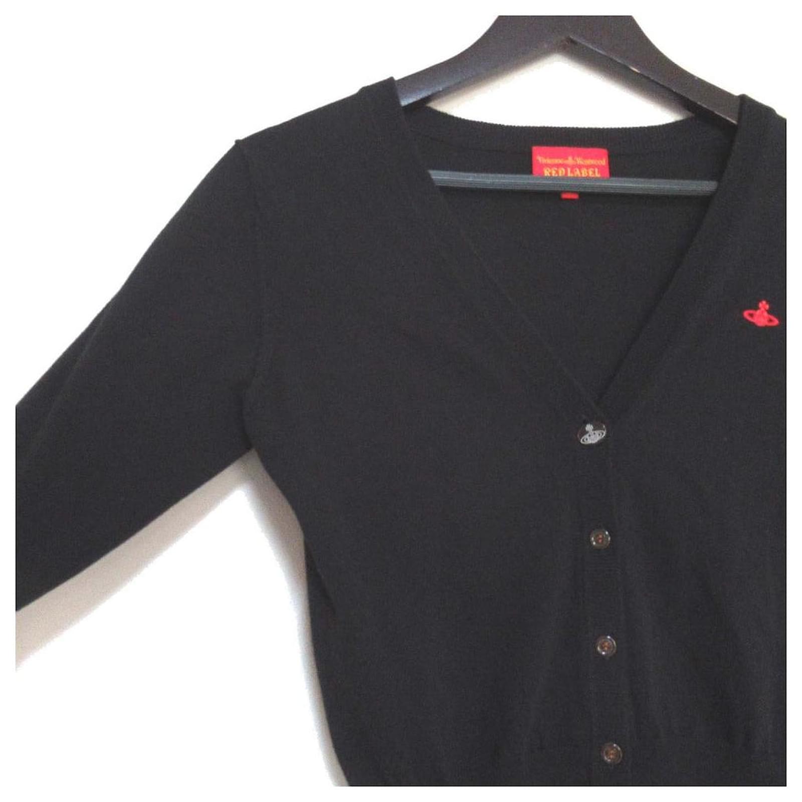 Vivienne Westwood RED LABEL Orb Embroidery Knit Cardigan Black