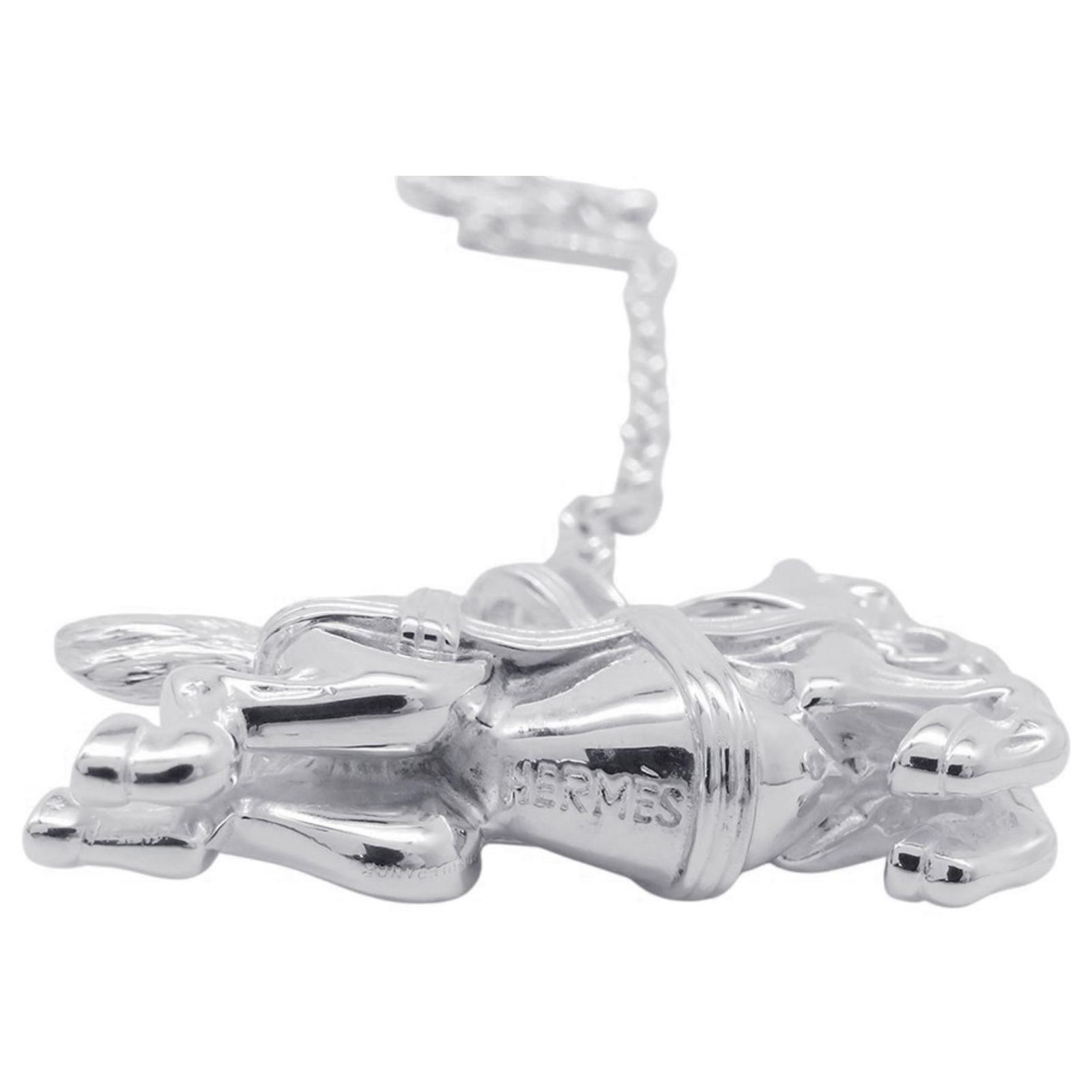 Porte-clés HERMÈS Authentique - Cheval En Argent Sterling - Occasion En Très Bon état - Modèle #5625