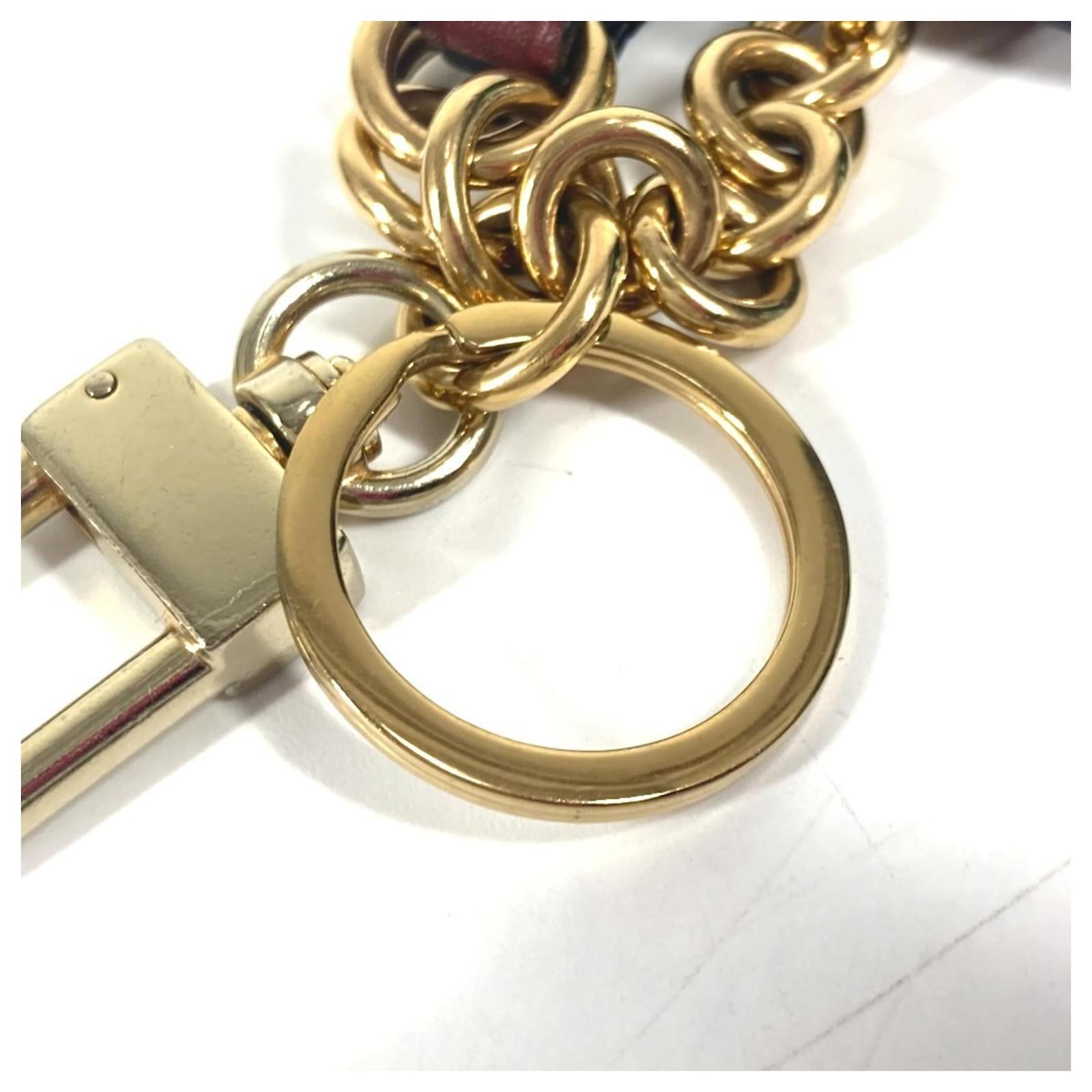 Cartier Diabolo de Cartier Medallion Key Ring Bag Charm Red