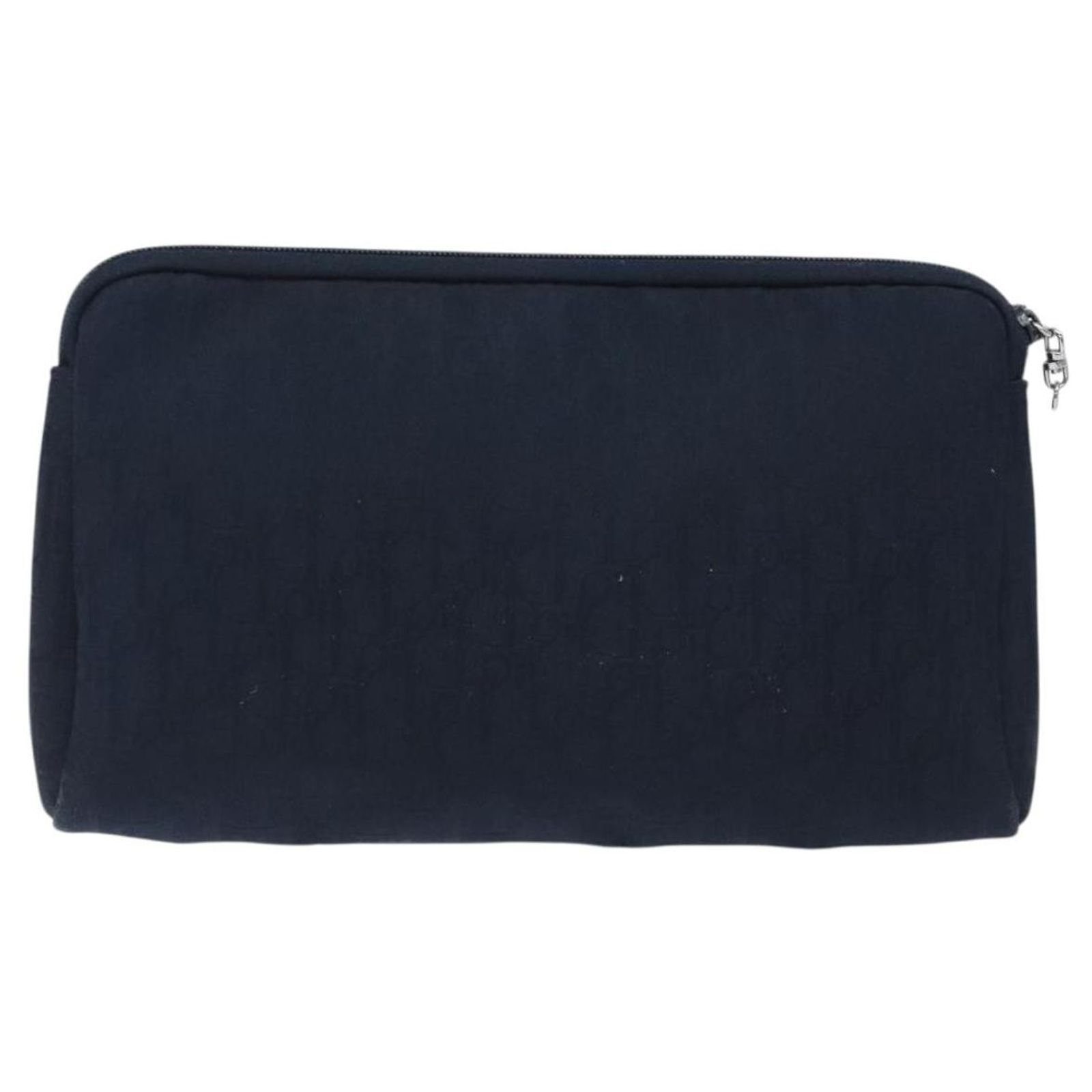 Christian Dior Vintage Trotter Pouch Diorissimo Canvas Navy blue 