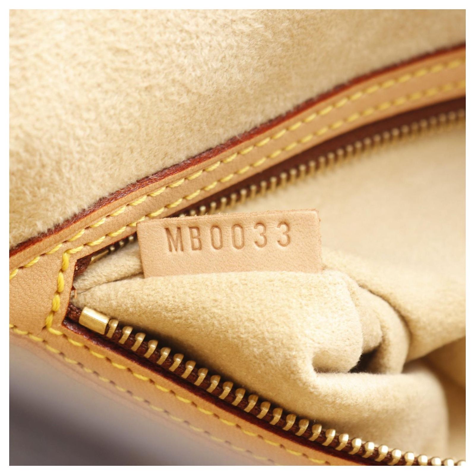 Louis Vuitton Babylon Shoulder Bag PVC Canvas Leather Brown Cloth 