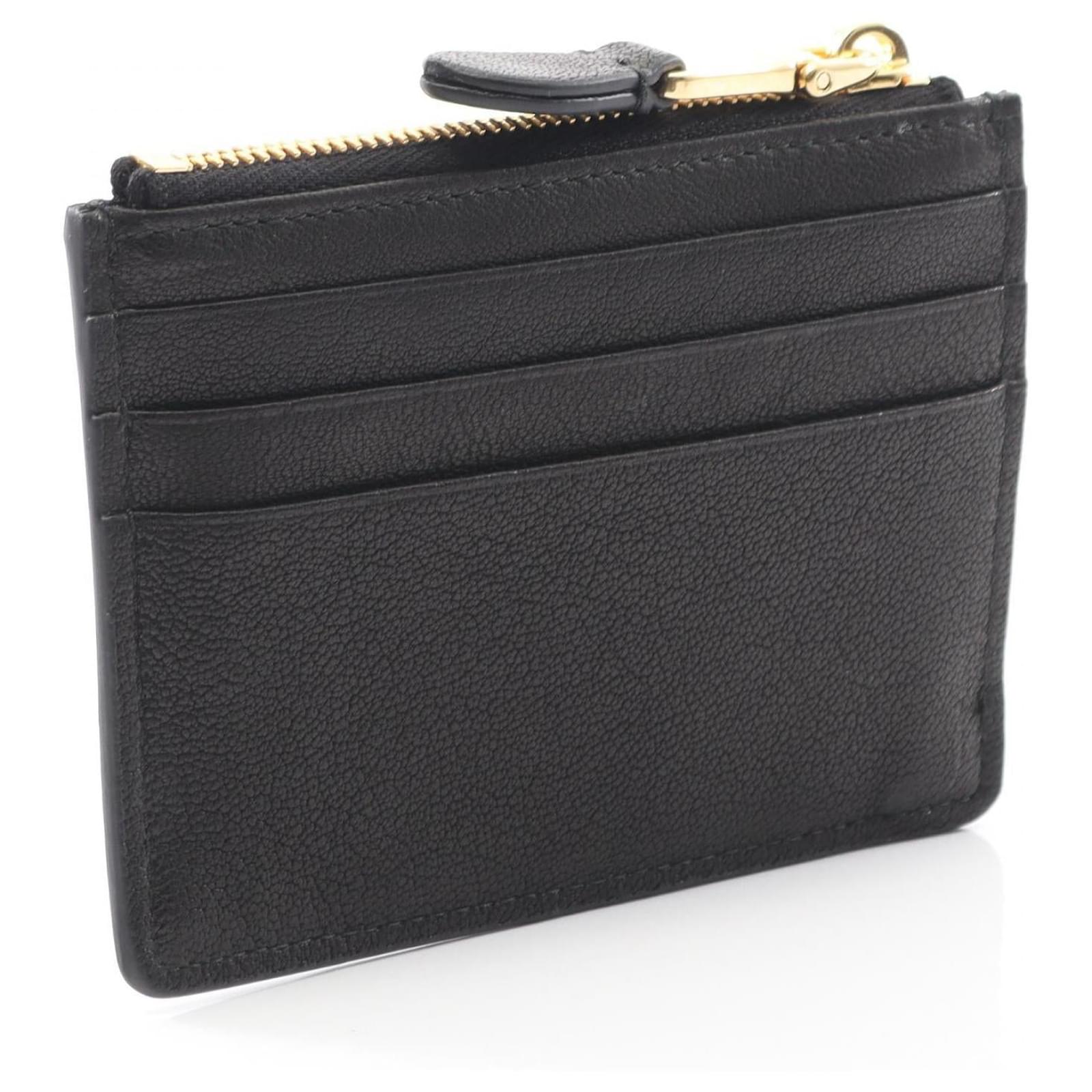 Miu Miu NAPPA AVIATOR Étui à pièces en cuir Noir ref.2583114 - Joli Closet
